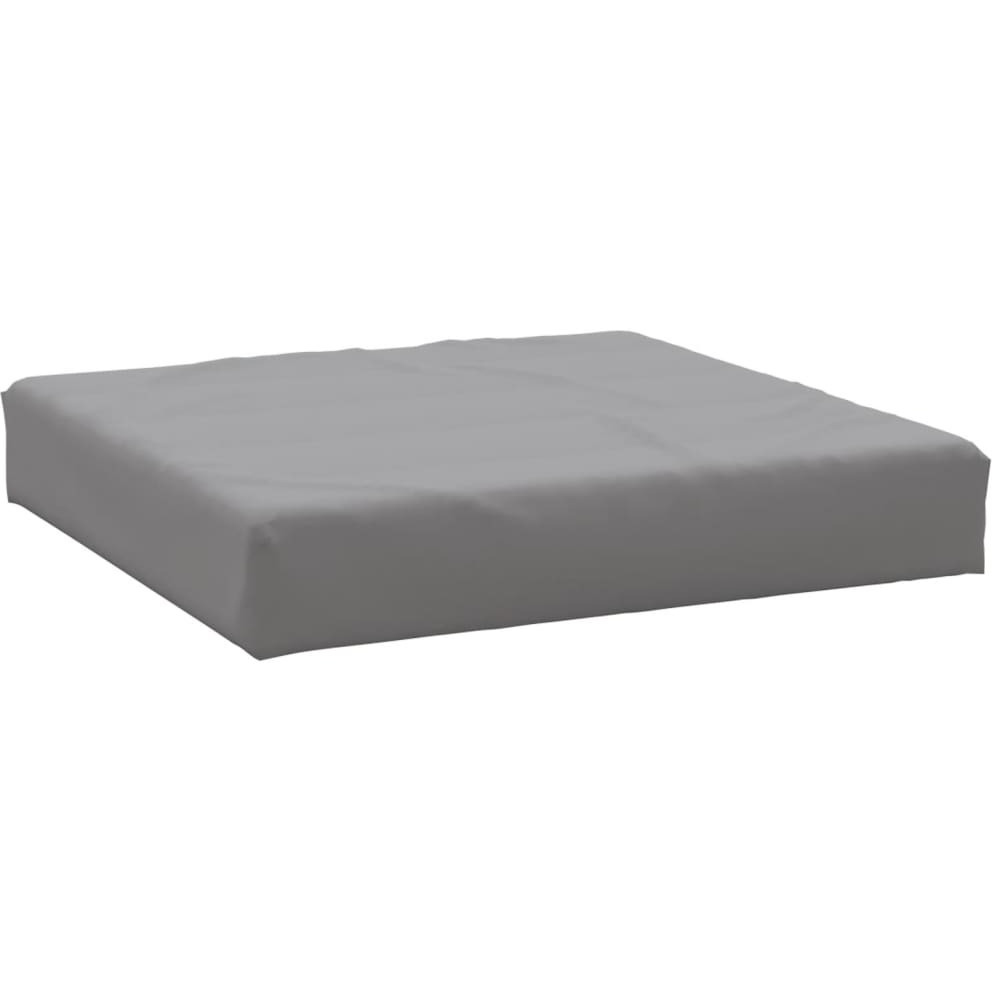 vidaXL Pallet Ottoman Cushion Gray Fabric
