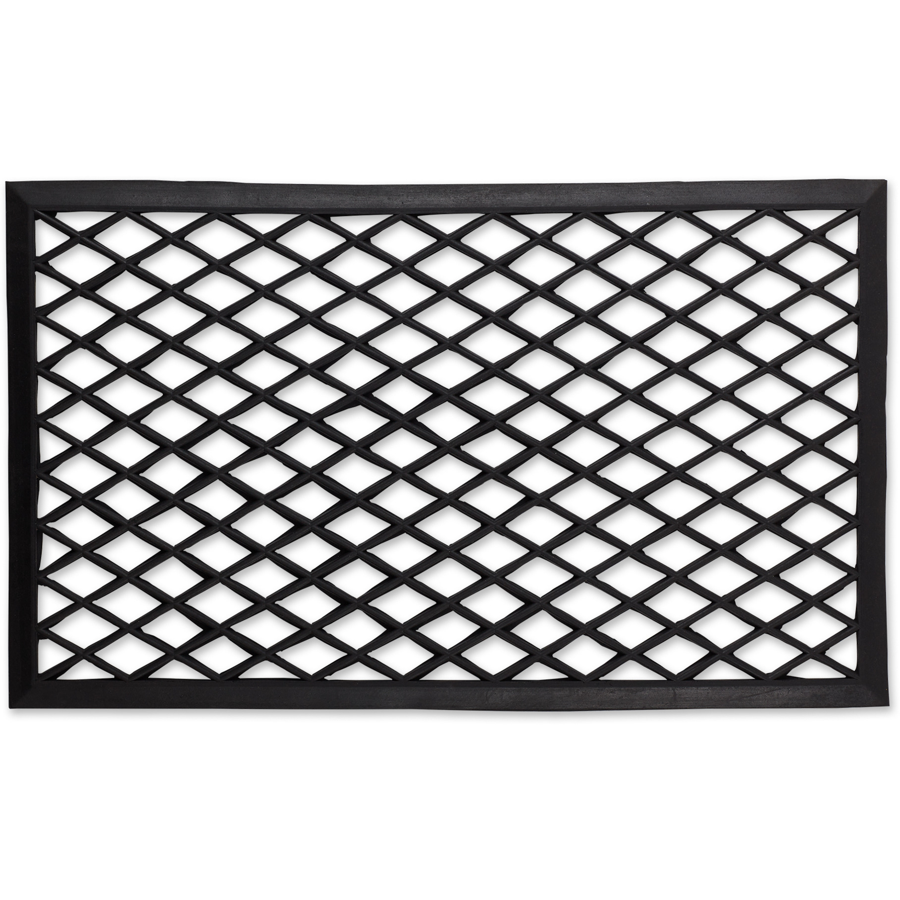 DIAMOND LATTICE RUBBER DOORMAT
