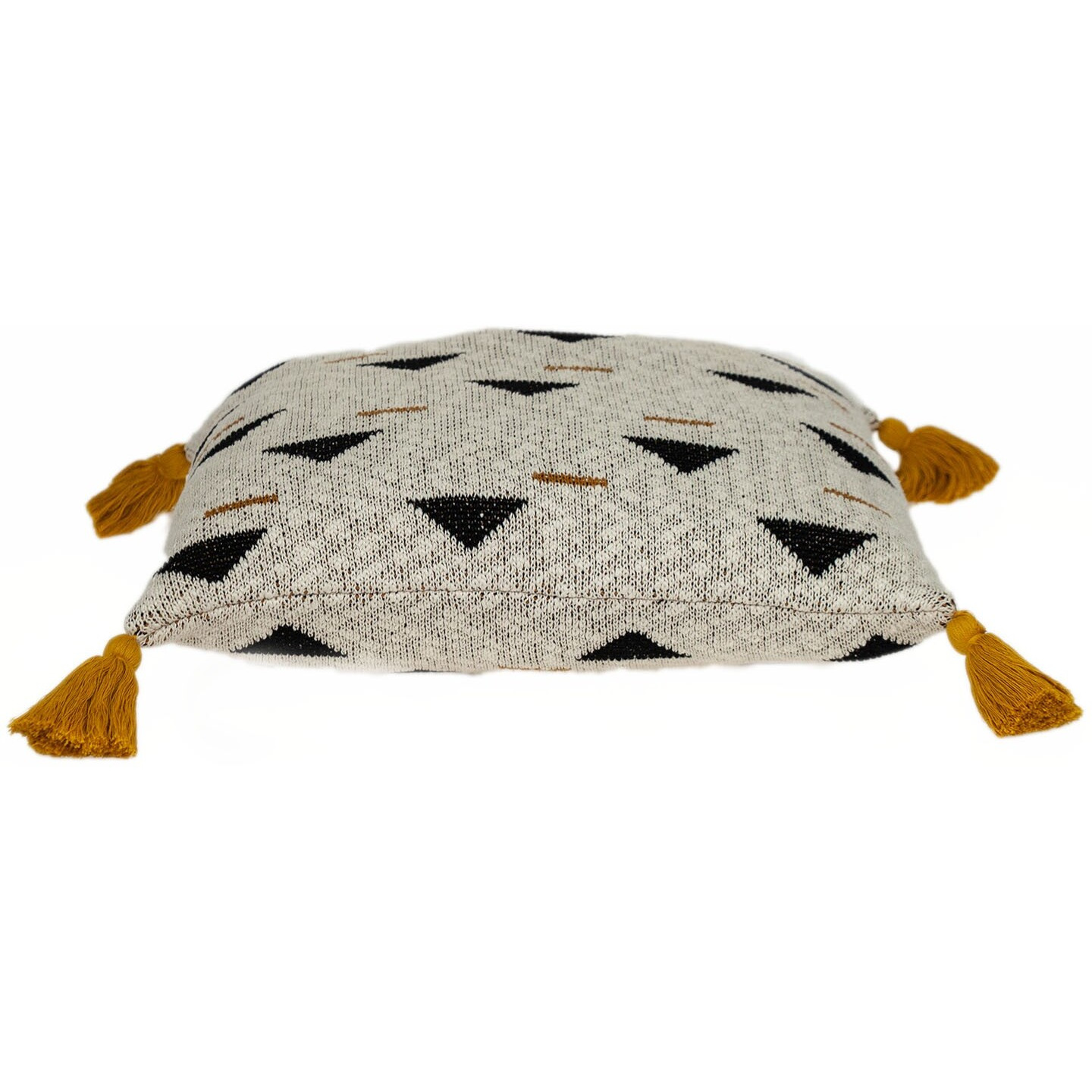 Natural Knitted Throw Pillow