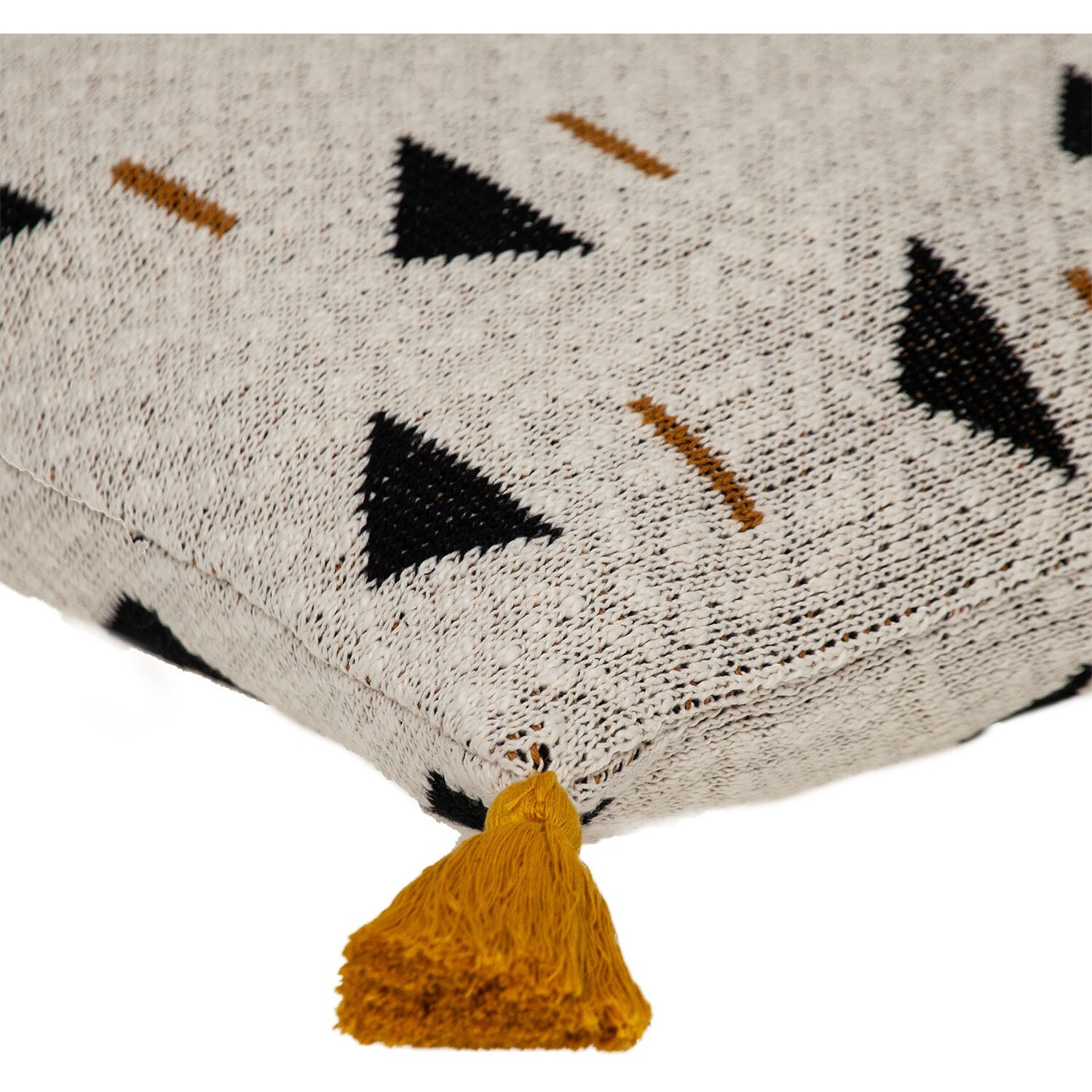 Natural Knitted Throw Pillow