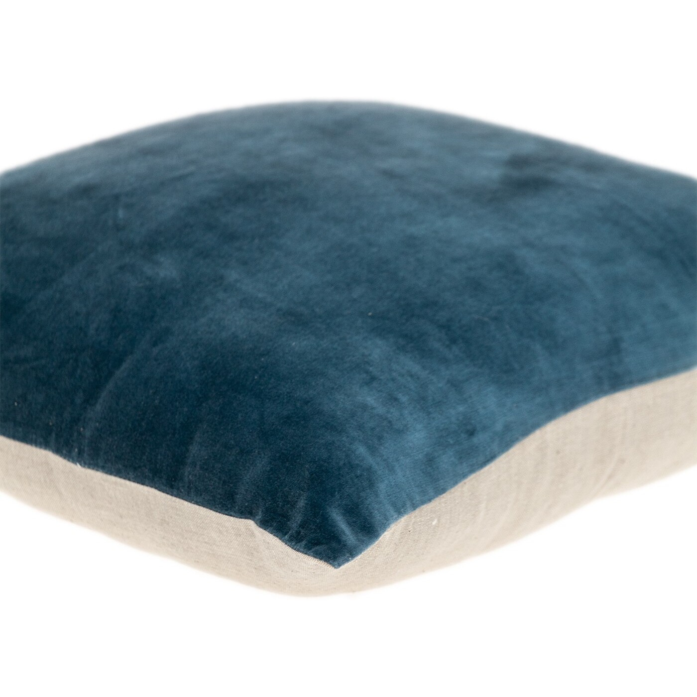 Aqua Teal Two Tone Throw Pillow
