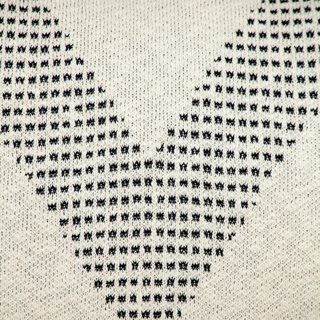 Beige And Black Knit Throw Pillow