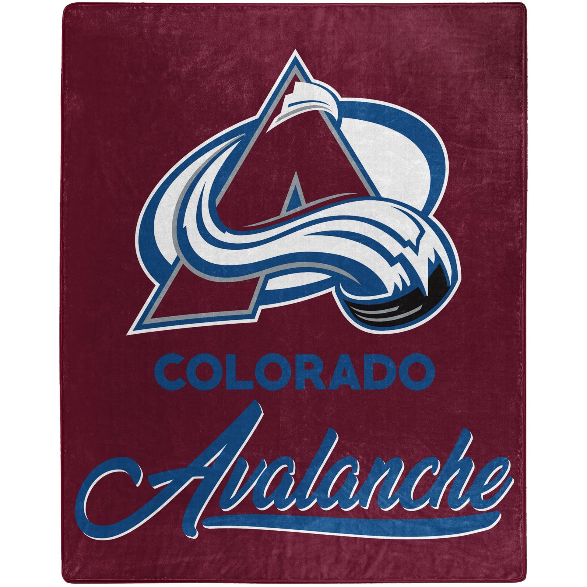 Avalanche OFFIcIAL NHL Signature Raschel Throw Blanket 50 x 60(D0102H94T3U)