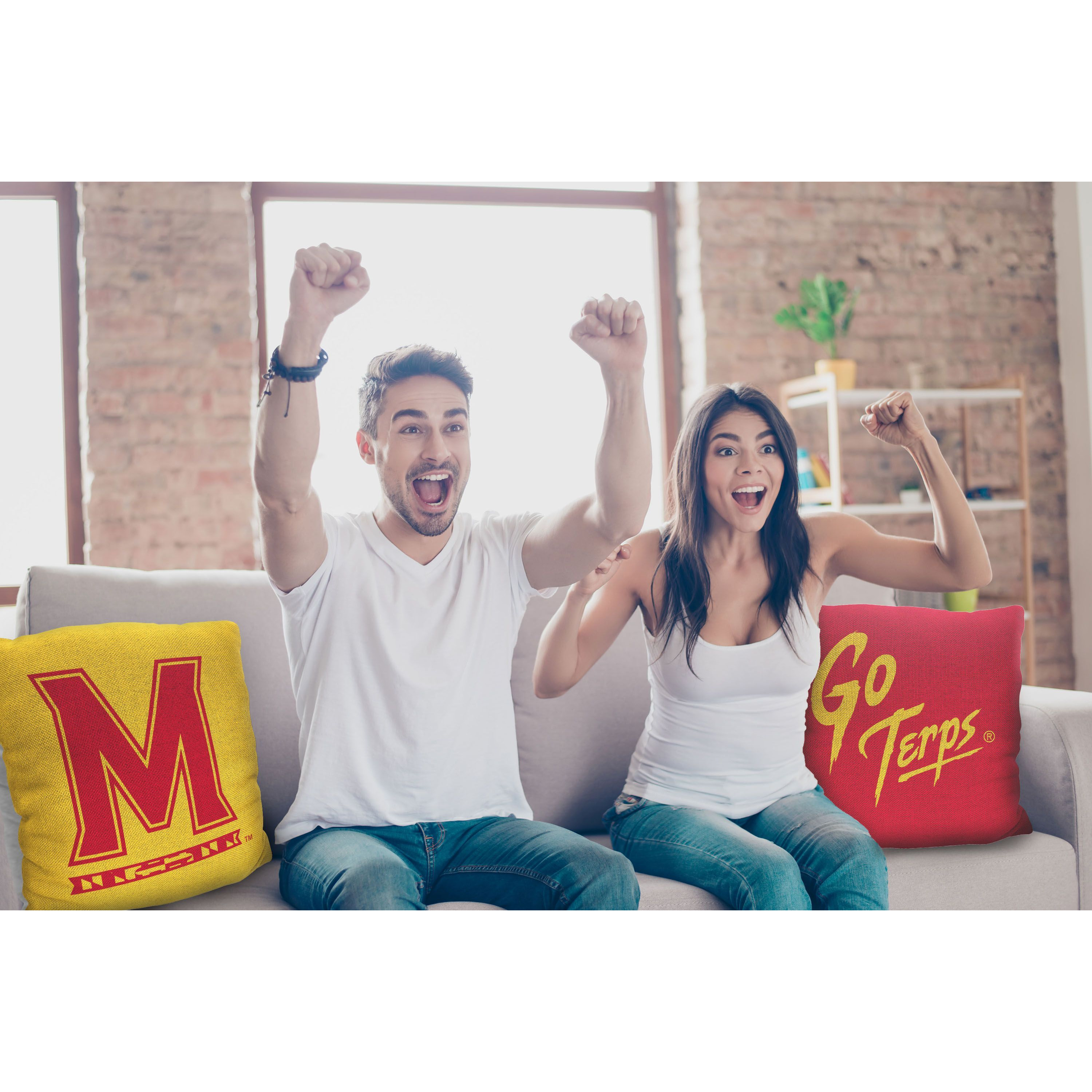 Maryland OFFIcIAL NcAA Invert Woven Pillow 20 x 20(D0102H94g0Y)