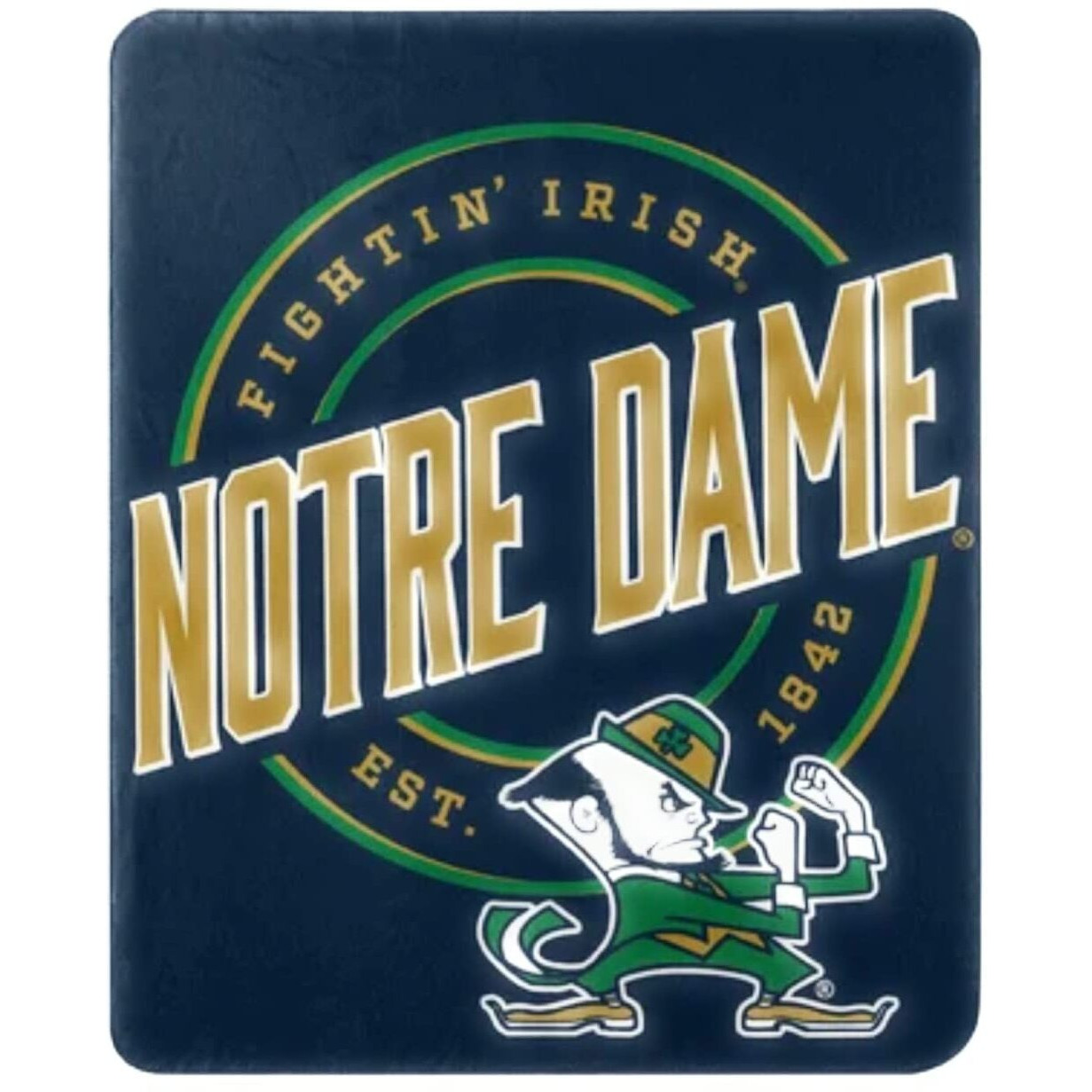 Notre Dame OFFIcIAL NcAA campaign Fleece Throw Blanket 50 x 60(D0102H942QW)