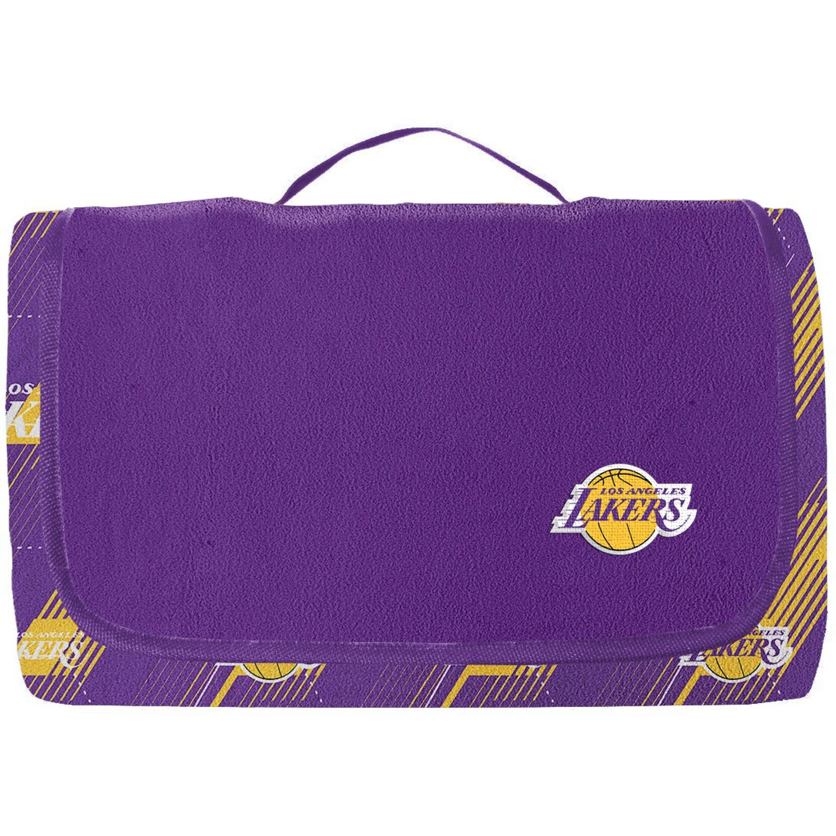 Lakers OFFIcIAL NBA Hex Stripe Picnic Blanket 60 x 72(D0102H94MAY)