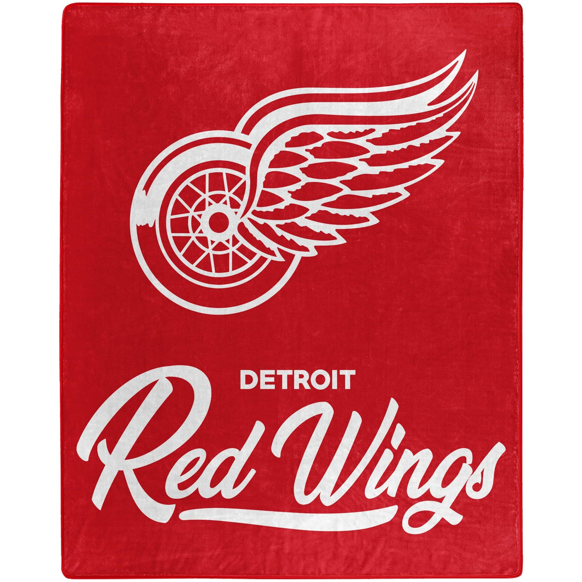Red Wings OFFIcIAL NHL Signature Raschel Throw Blanket 50 x 60(D0102H94U97)