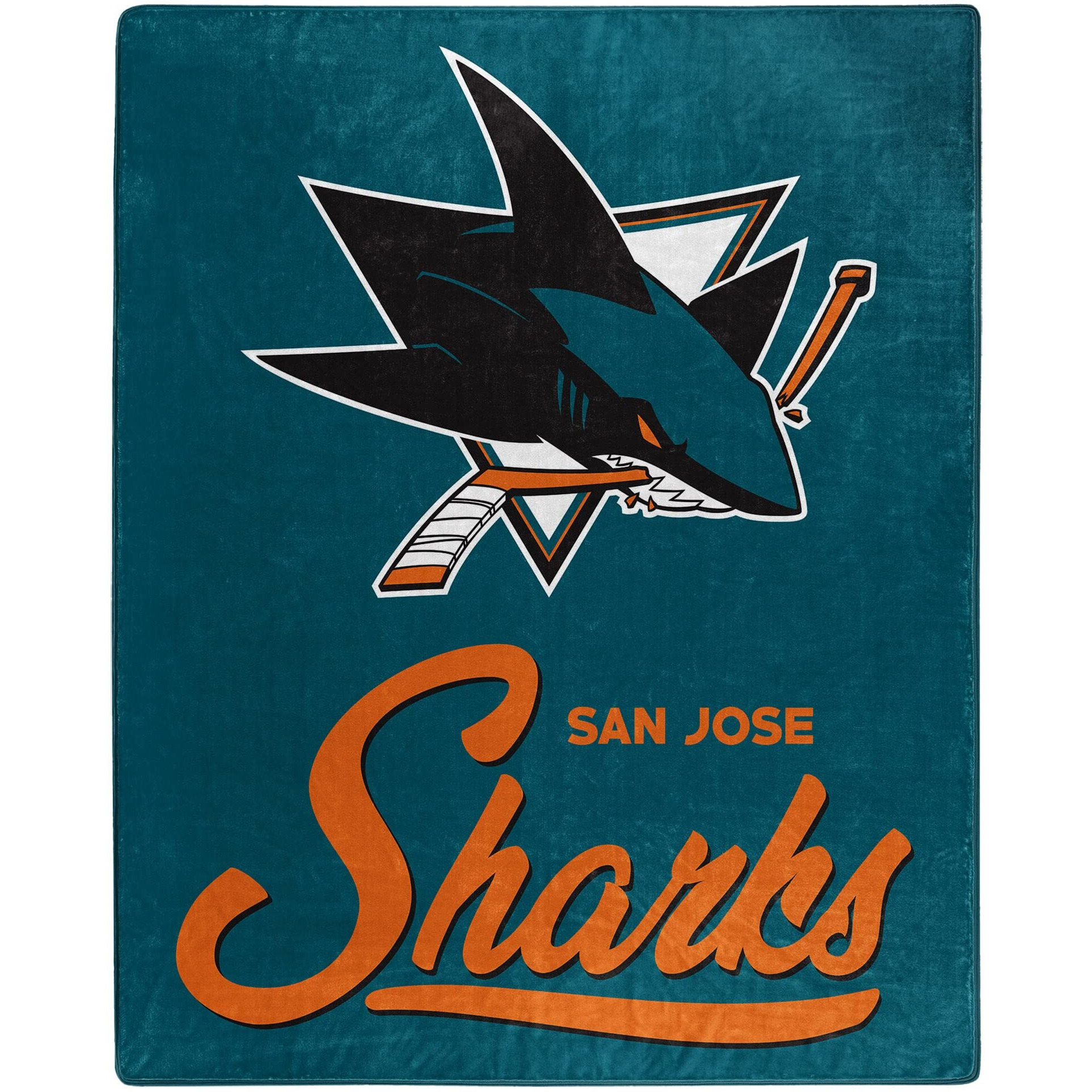 Sharks OFFIcIAL NHL Signature Raschel Throw Blanket 50 x 60(D0102H94U9g)