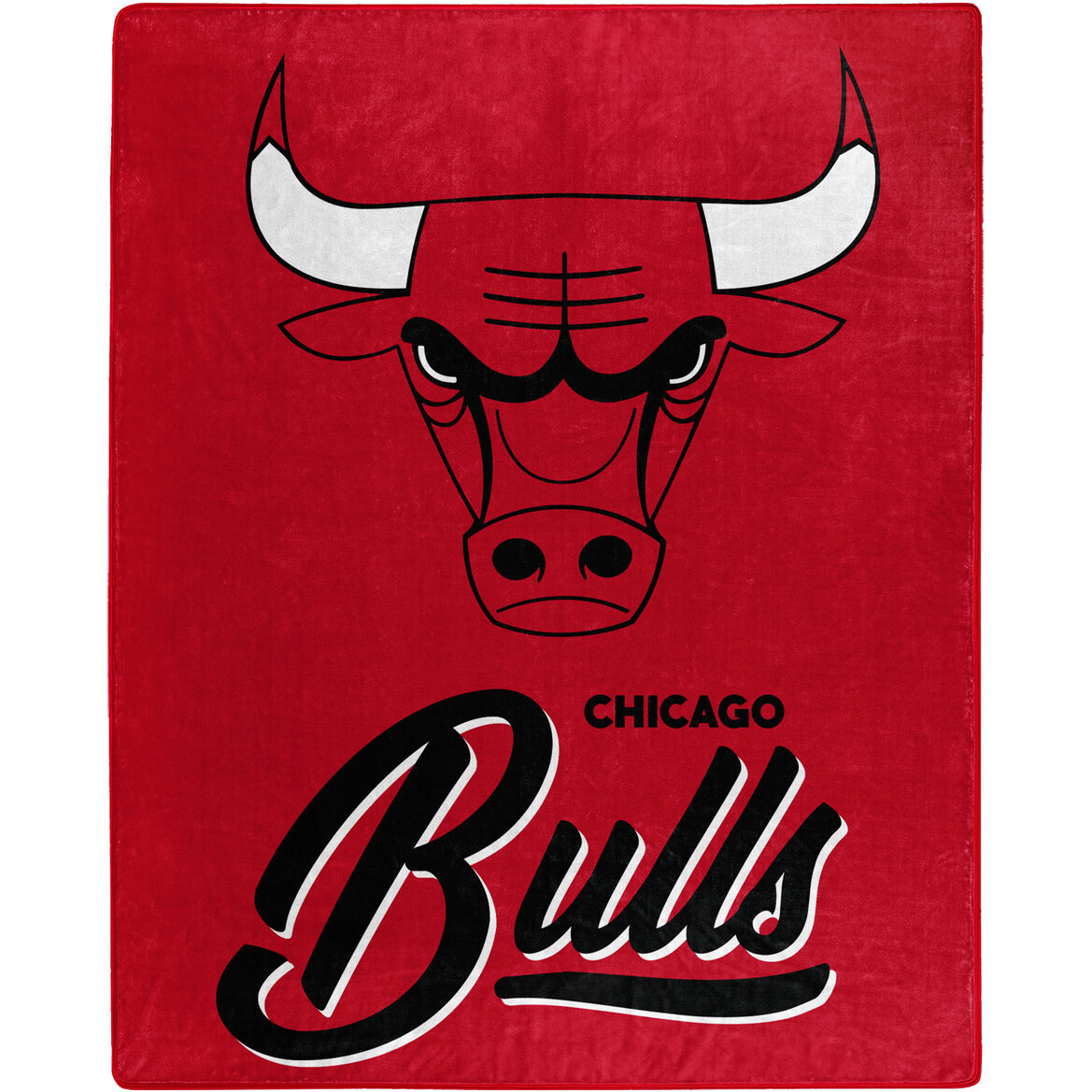 Chicago Bulls Blanket 50x60 Raschel Signature Design