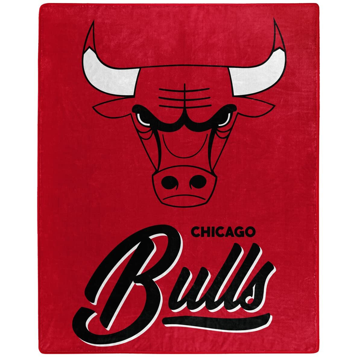 Chicago Bulls Blanket 50x60 Raschel Signature Design