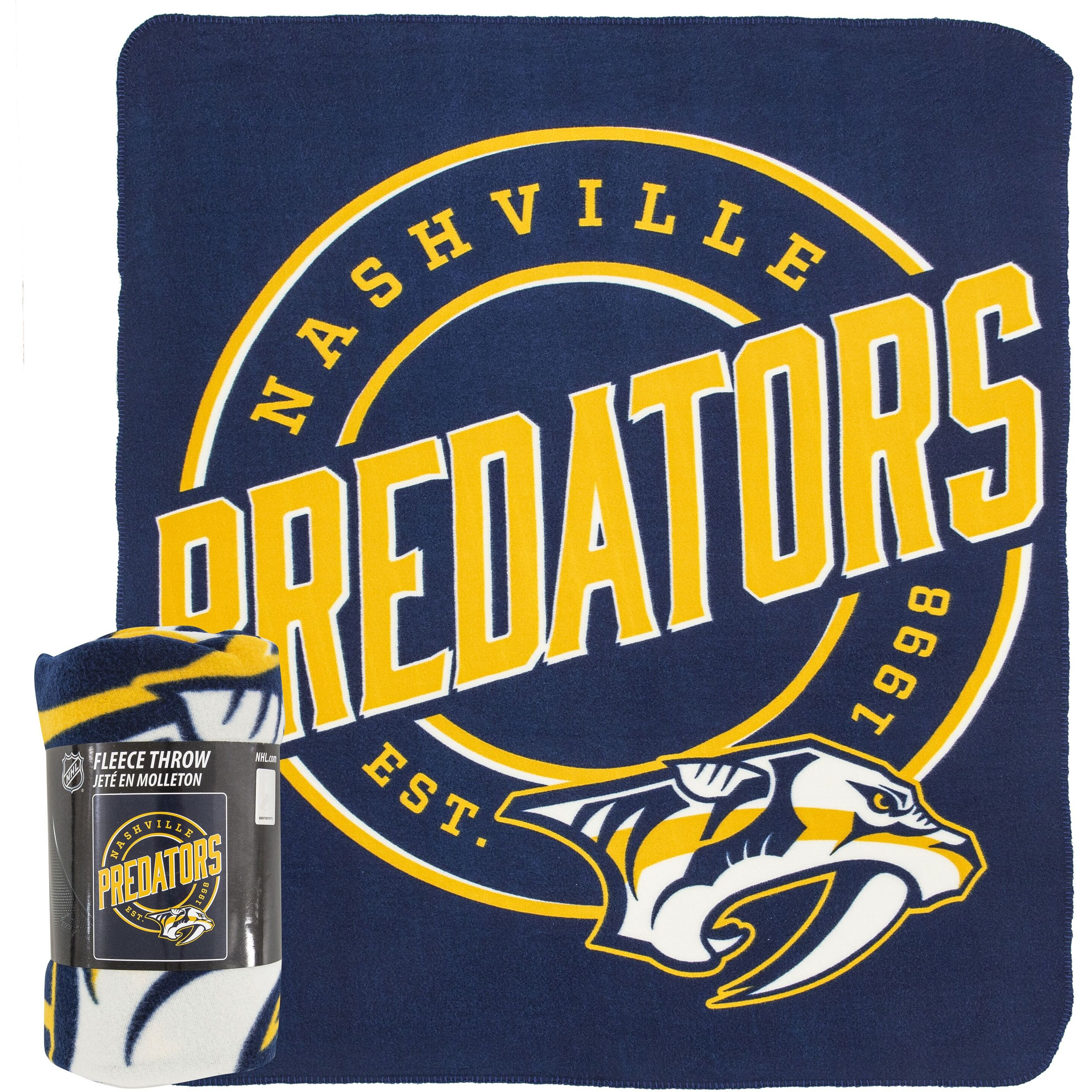 Predators OFFIcIAL NHL campaign Fleece Throw Blanket 50 x 60(D0102H94TMU)