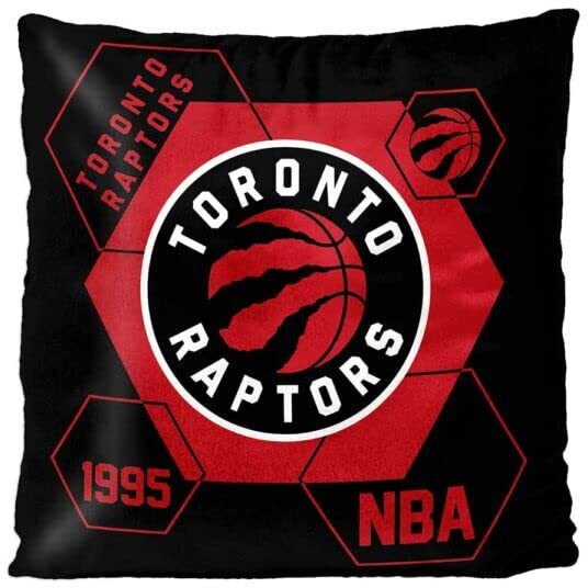 Raptors OFFIcIAL NBA connector Double Sided Velvet Pillow 16 x 16(D0102H94DQV)