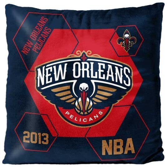 Pelicans OFFIcIAL NBA connector Double Sided Velvet Pillow 16 x 16(D0102H94DIg)