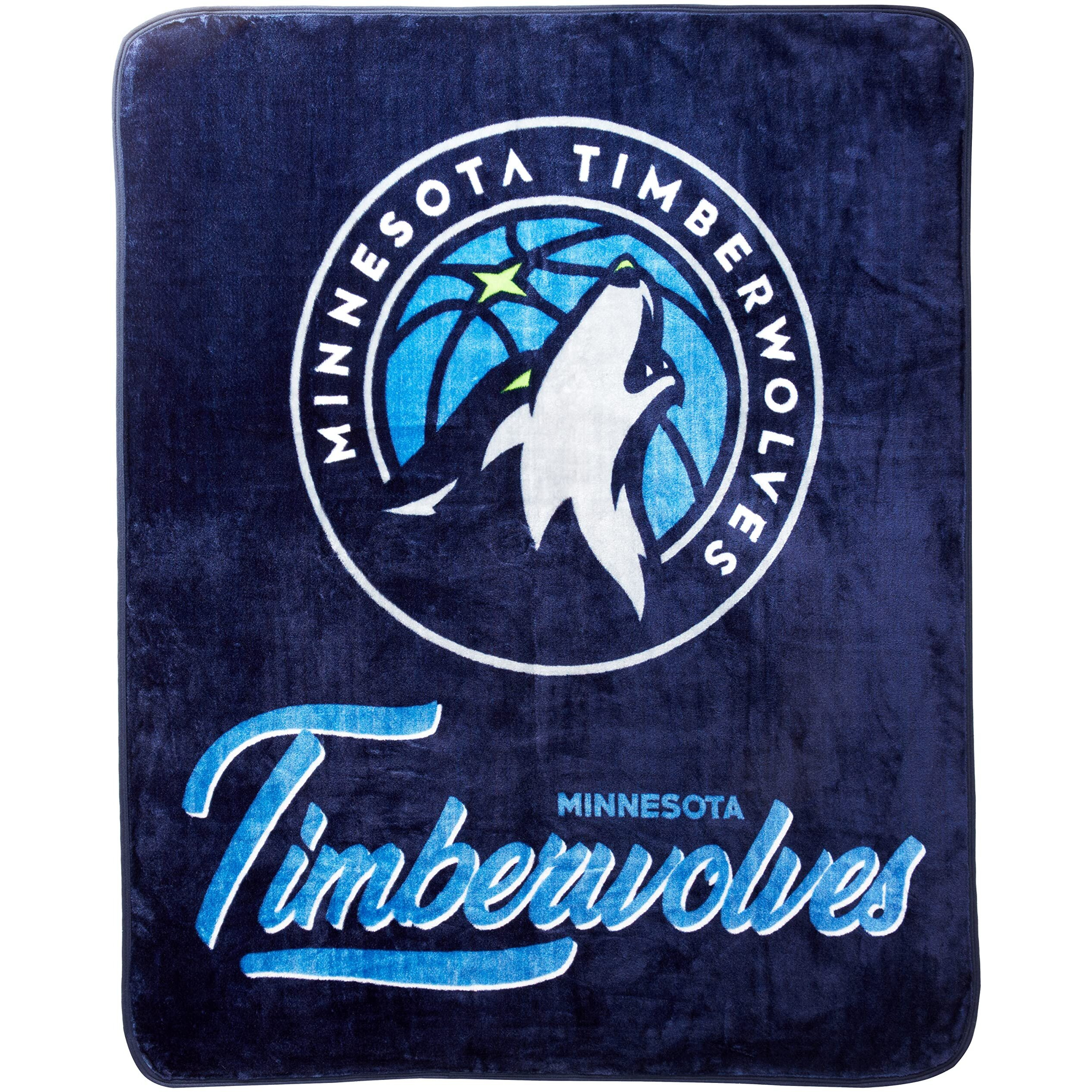 Timberwolves OFFIcIAL NBA Signature Raschel Throw Blanket 50 x 60(D0102H94D7g)