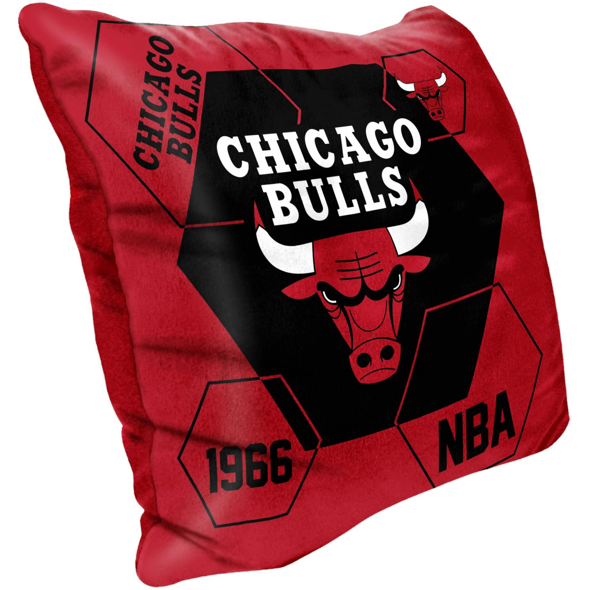 Bulls OFFIcIAL NBA connector Double Sided Velvet Pillow 16 x 16(D0102H94DQW)