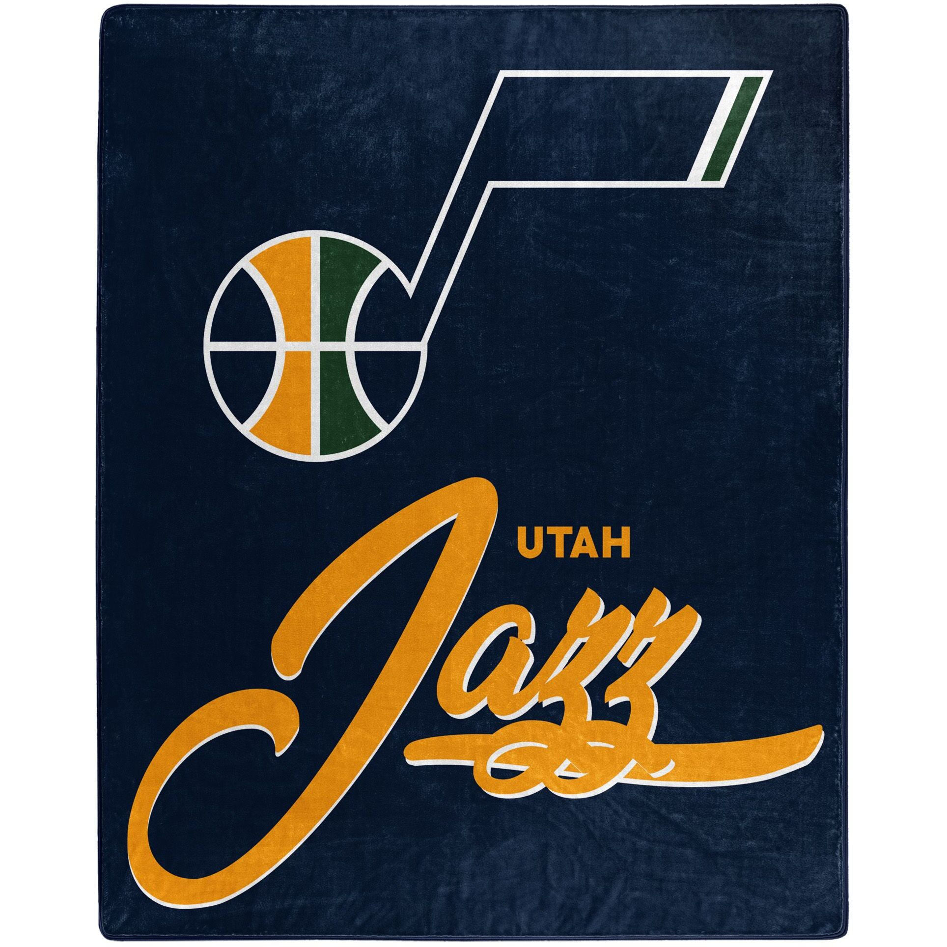 Jazz OFFIcIAL NBA Signature Raschel Throw Blanket 50 x 60(D0102H94YJA)