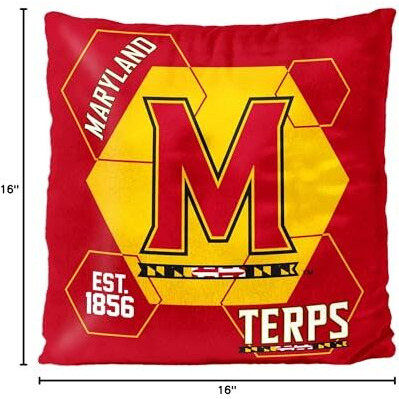Maryland OFFICIAL NHL &quotConnector" Double Sided Velvet Pillow, 16" x 16"(D0102HARMF7.)