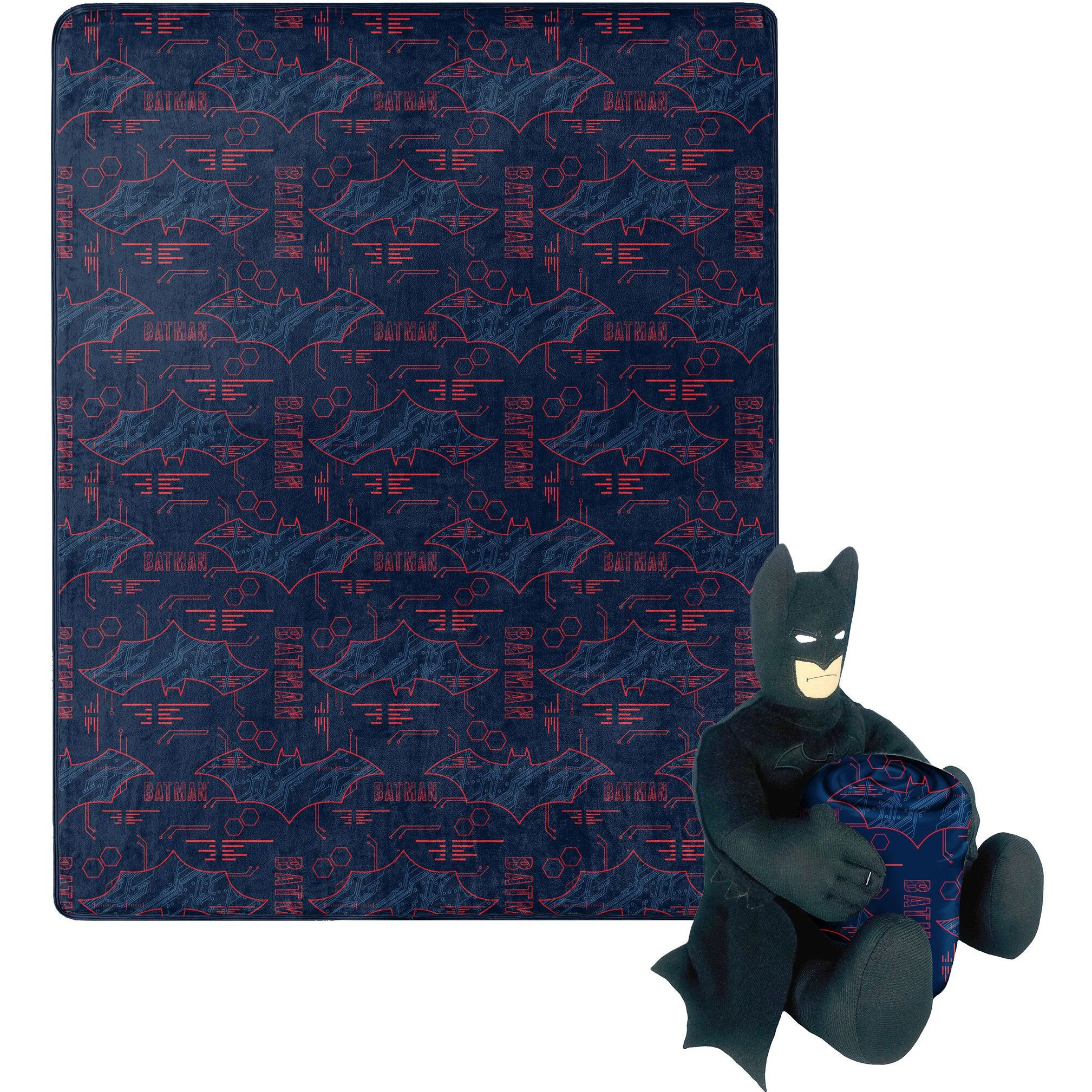 Batman - cyber Symbols Batman cyber Symbols character Hugger Pillow & Silk Touch Throw Set 40 x 50(D0102HI6KBg)