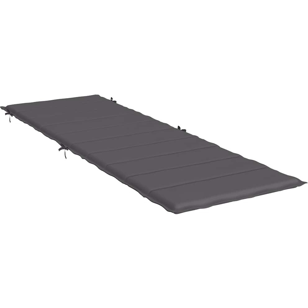 vidaXL Sun Lounger Cushion Anthracite 73.2&quotx22.8&quotx1.2"