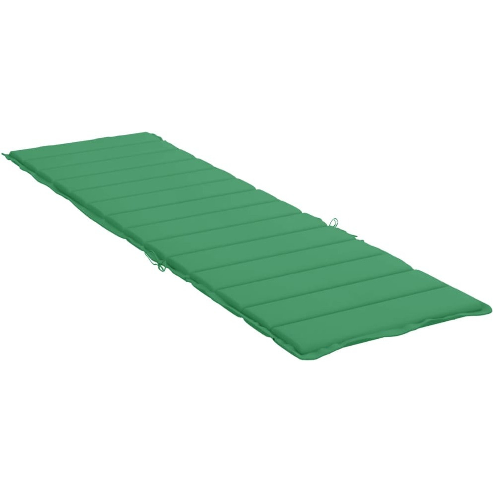 vidaXL Sun Lounger Cushion Green 78.7&quotx23.6&quotx1.2" Fabric