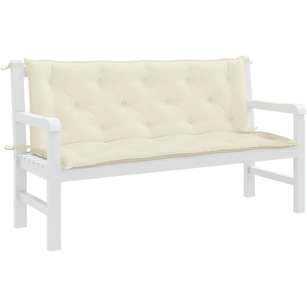 vidaXL Cushion for Swing Chair Cream White 59.1" Fabric