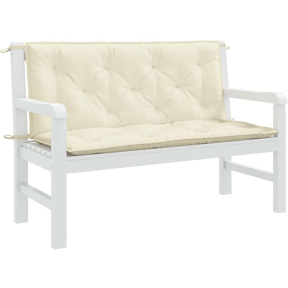 vidaXL Cushion for Swing Chair Cream White 47.2" Fabric