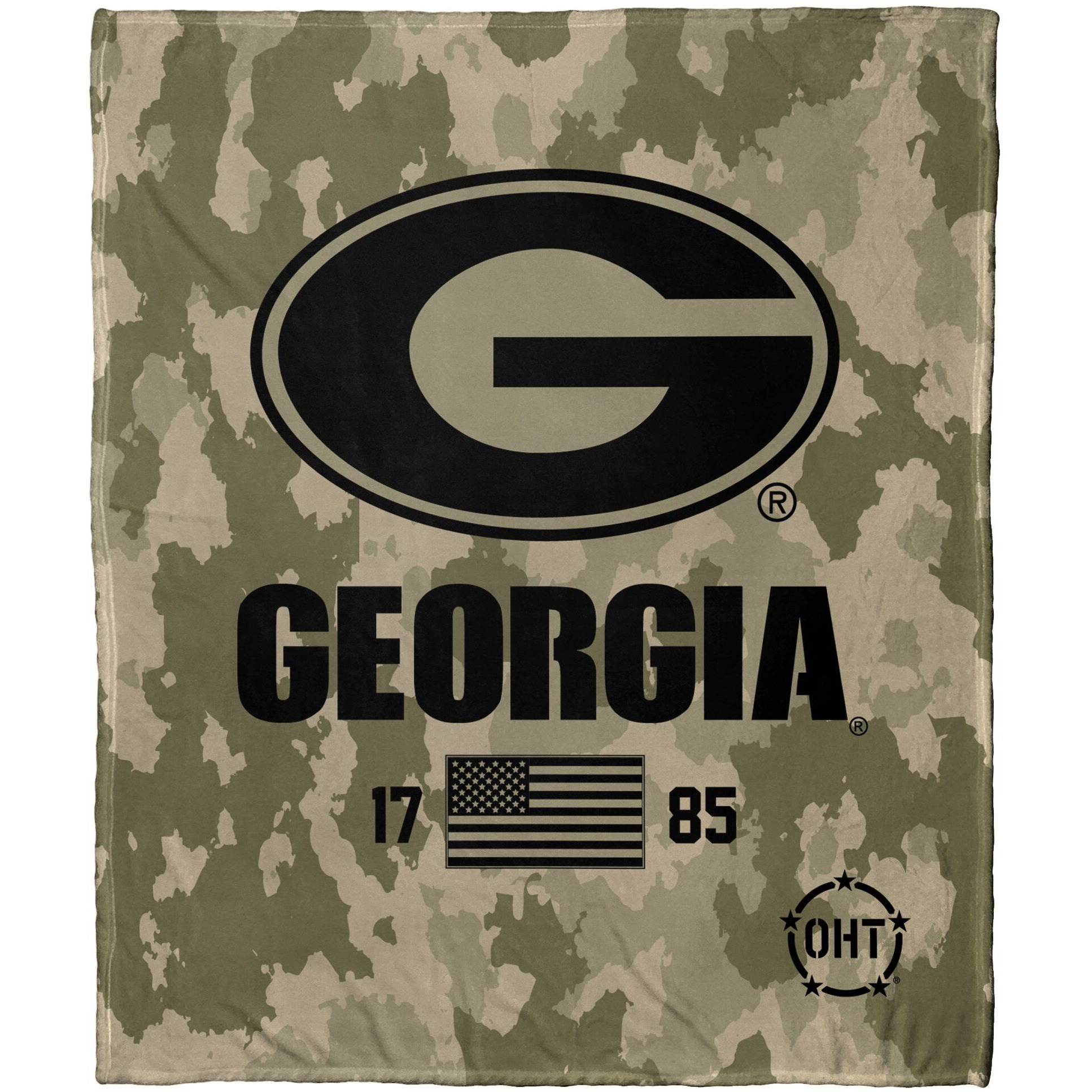 georgia OFFIcIAL NcAA OHT Special Ops Silk Touch Throw Blanket 50 x 60(D0102H94IgW)