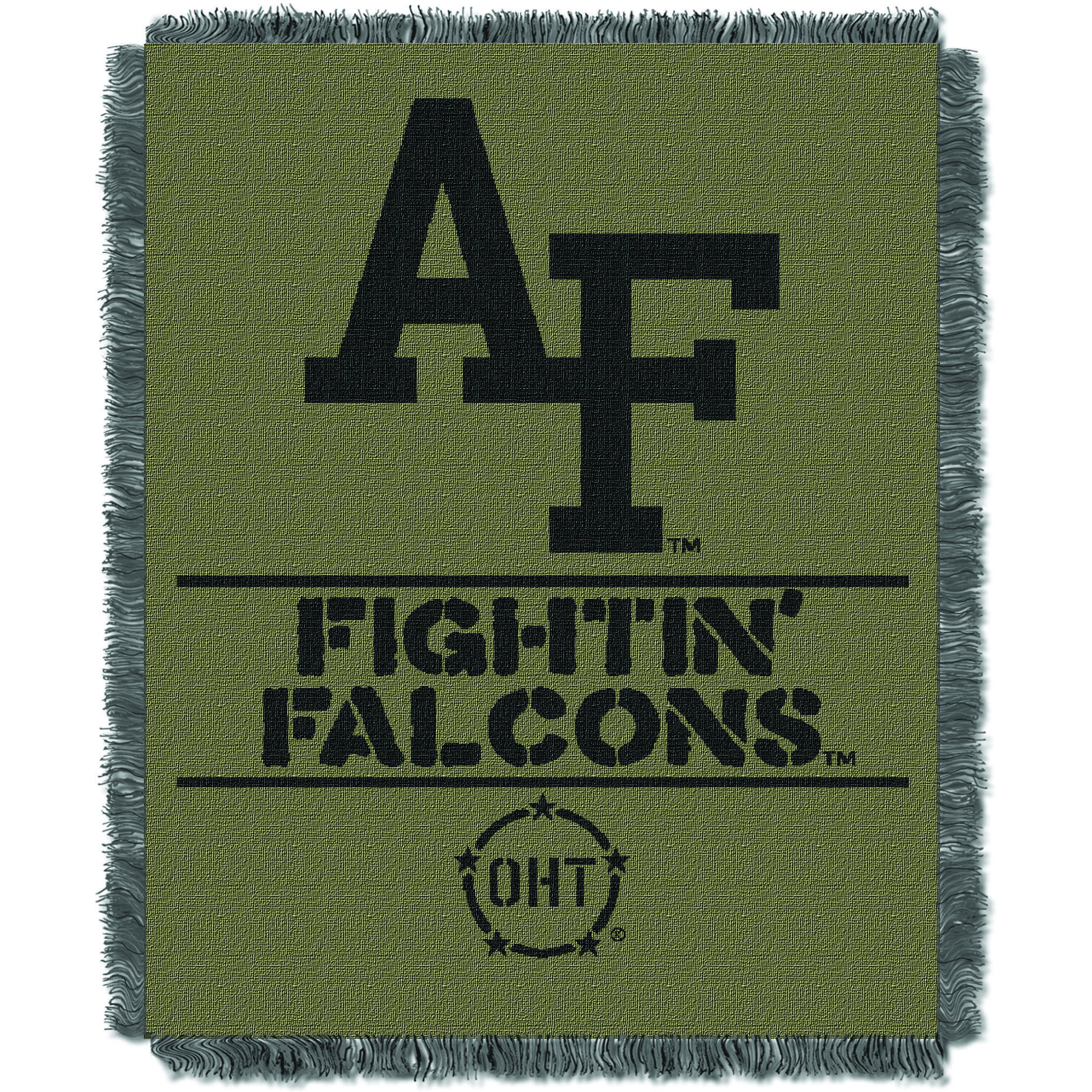 US Air Force Academy OFFICIAL Collegiate 46X60 OHT Rank Jacquard Throw(D0102HX61K6.)