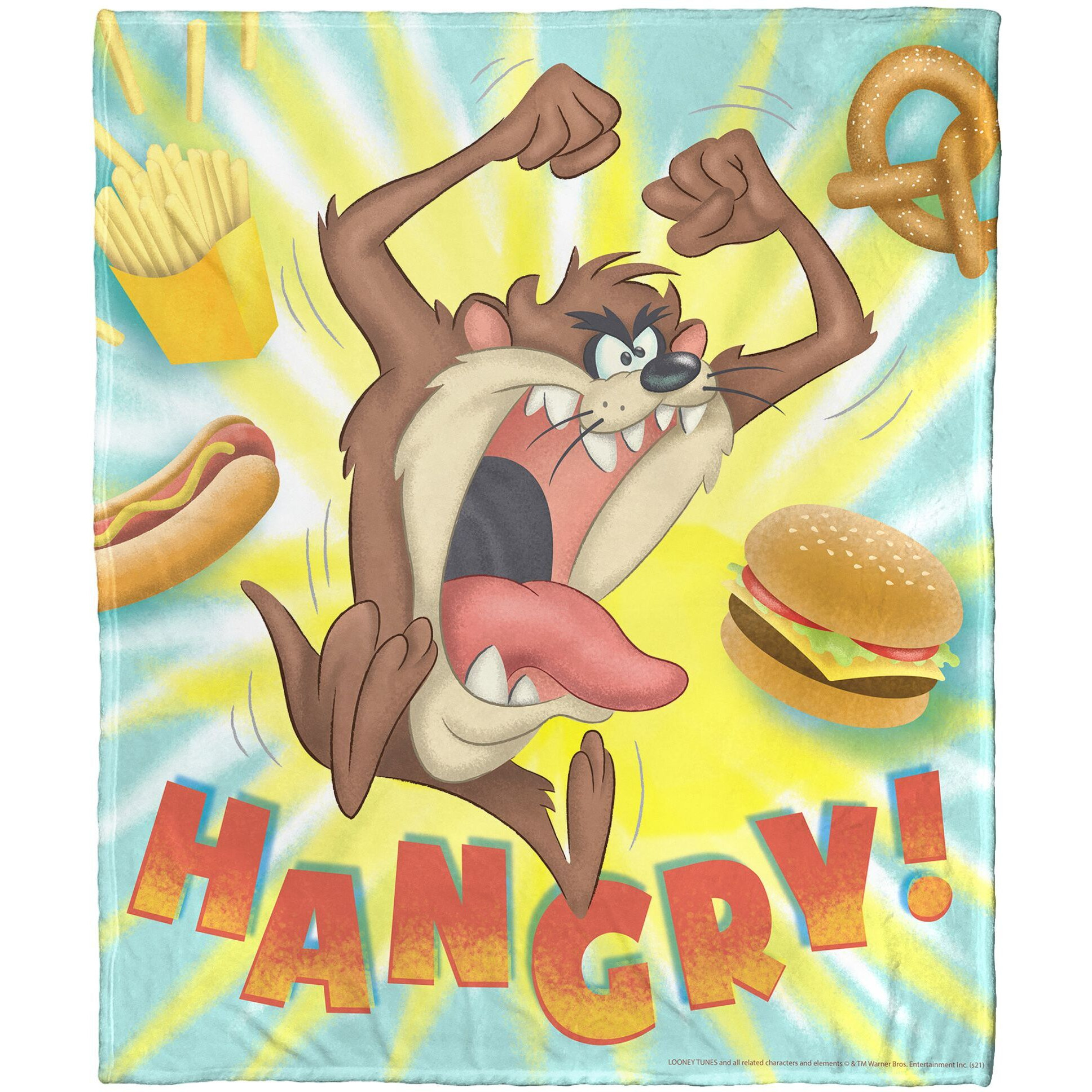 Looney Tunes, Hangry Aggretsuko Comics Silk Touch Throw Blanket, 50" x 60"(D0102HARYWY.)