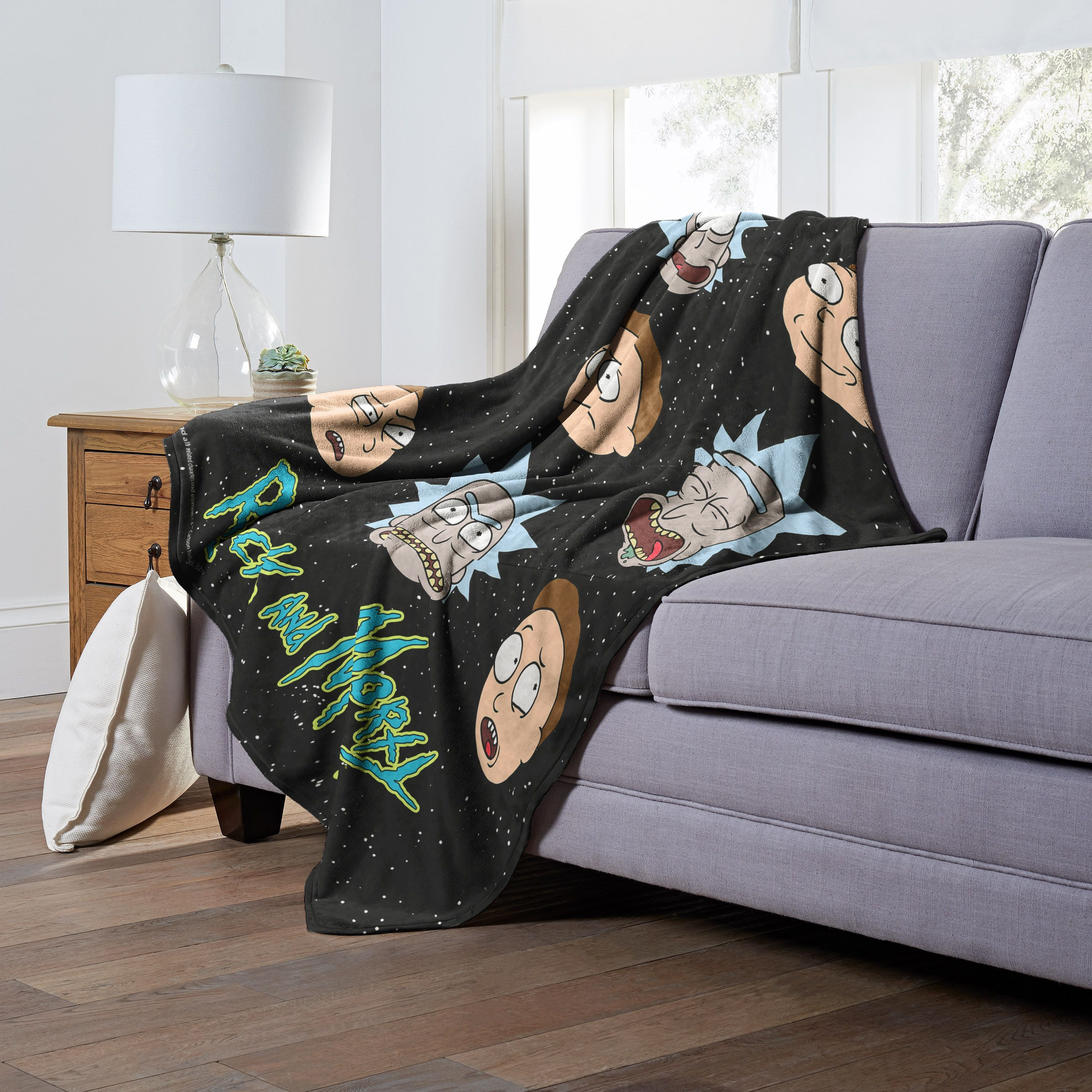Rick & Morty, Talking Heads Aggretsuko Comics Silk Touch Throw Blanket, 50" x 60"(D0102HARD5V.)