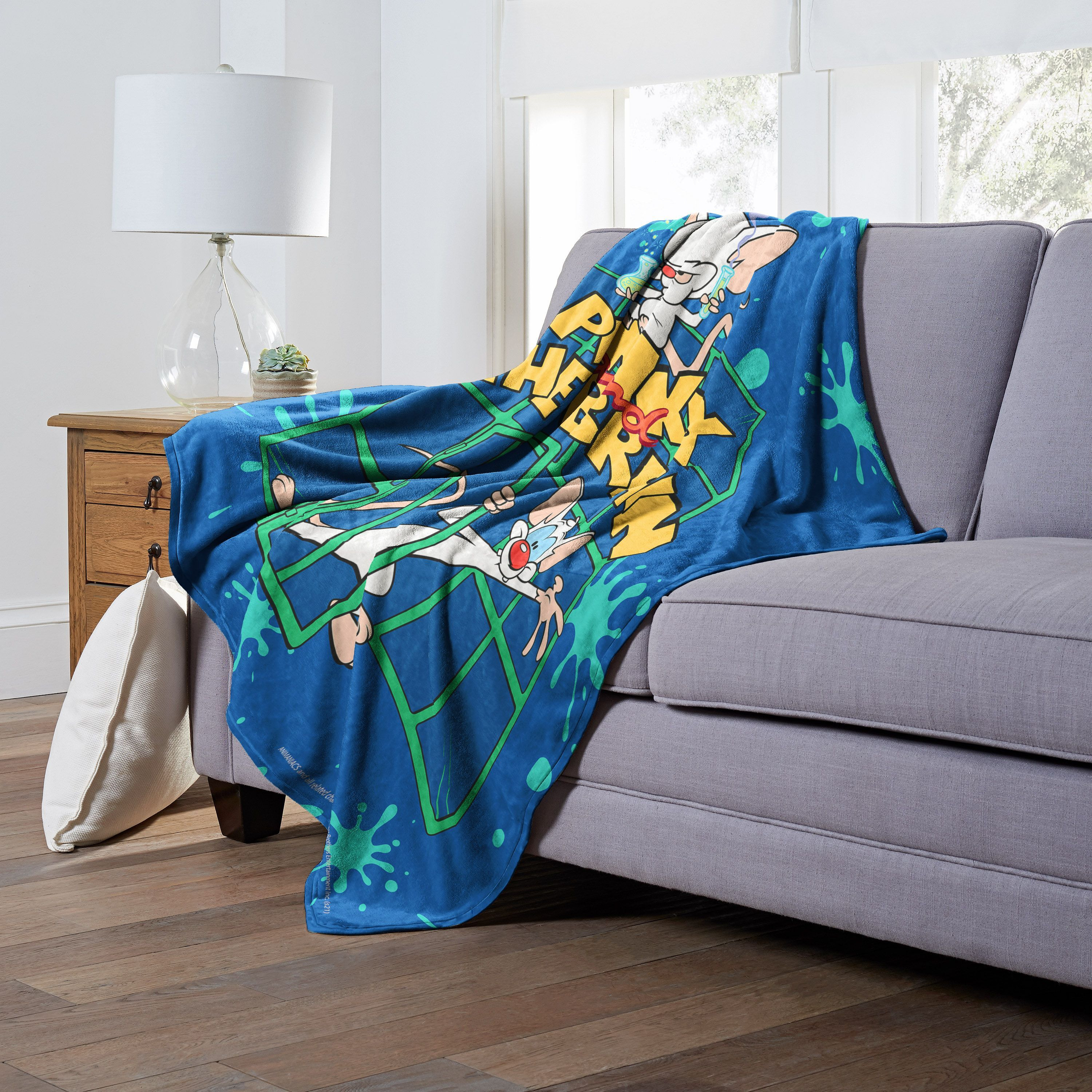 Animaniacs, Pinky and the Brain Aggretsuko Comics Silk Touch Throw Blanket, 50" x 60"(D0102HAR1NU.)