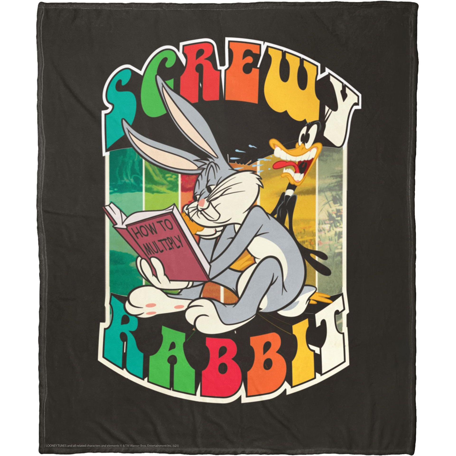 Looney Tunes, Screwy Rabbit Aggretsuko Comics Silk Touch Throw Blanket, 50" x 60"(D0102HARYN7.)