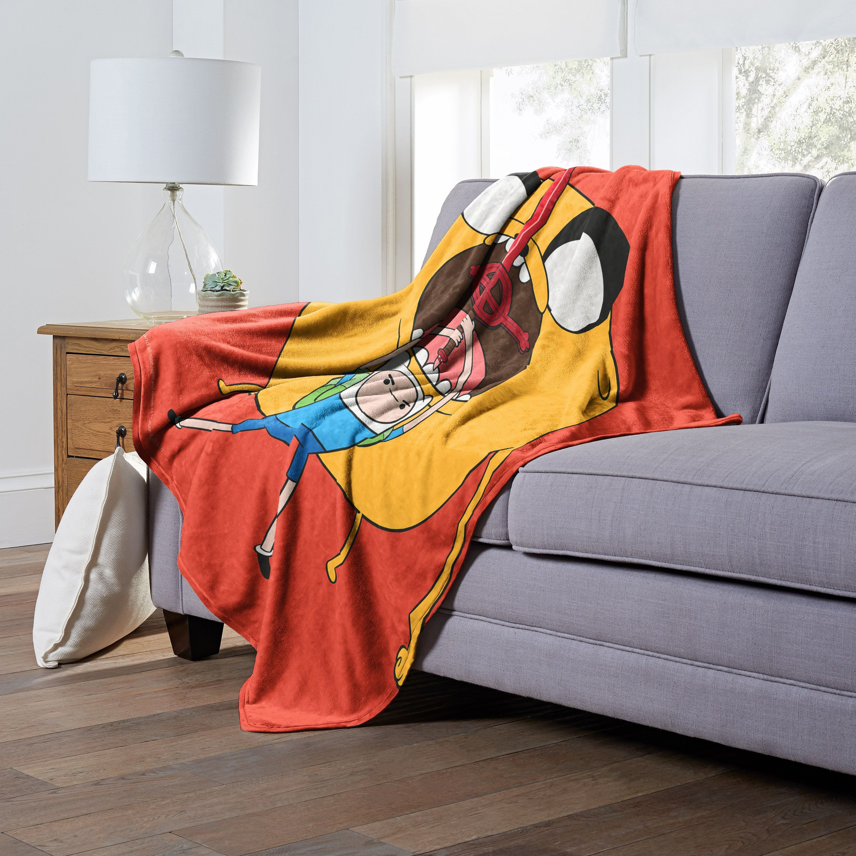 Adventure Time, Round Boy Aggretsuko Comics Silk Touch Throw Blanket, 50" x 60"(D0102HAR62W.)