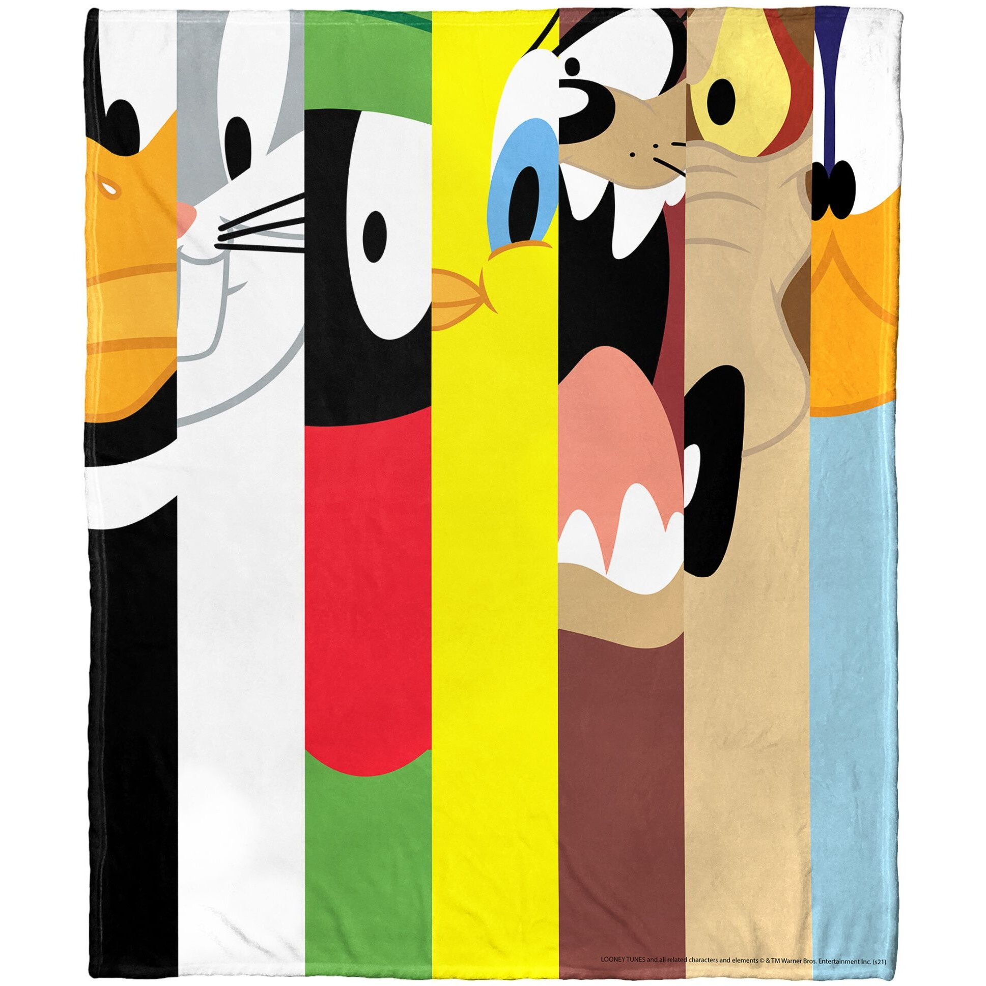 Looney Tunes, Technicolor Tunes Aggretsuko Comics Silk Touch Throw Blanket, 50" x 60"(D0102HARYNY.)