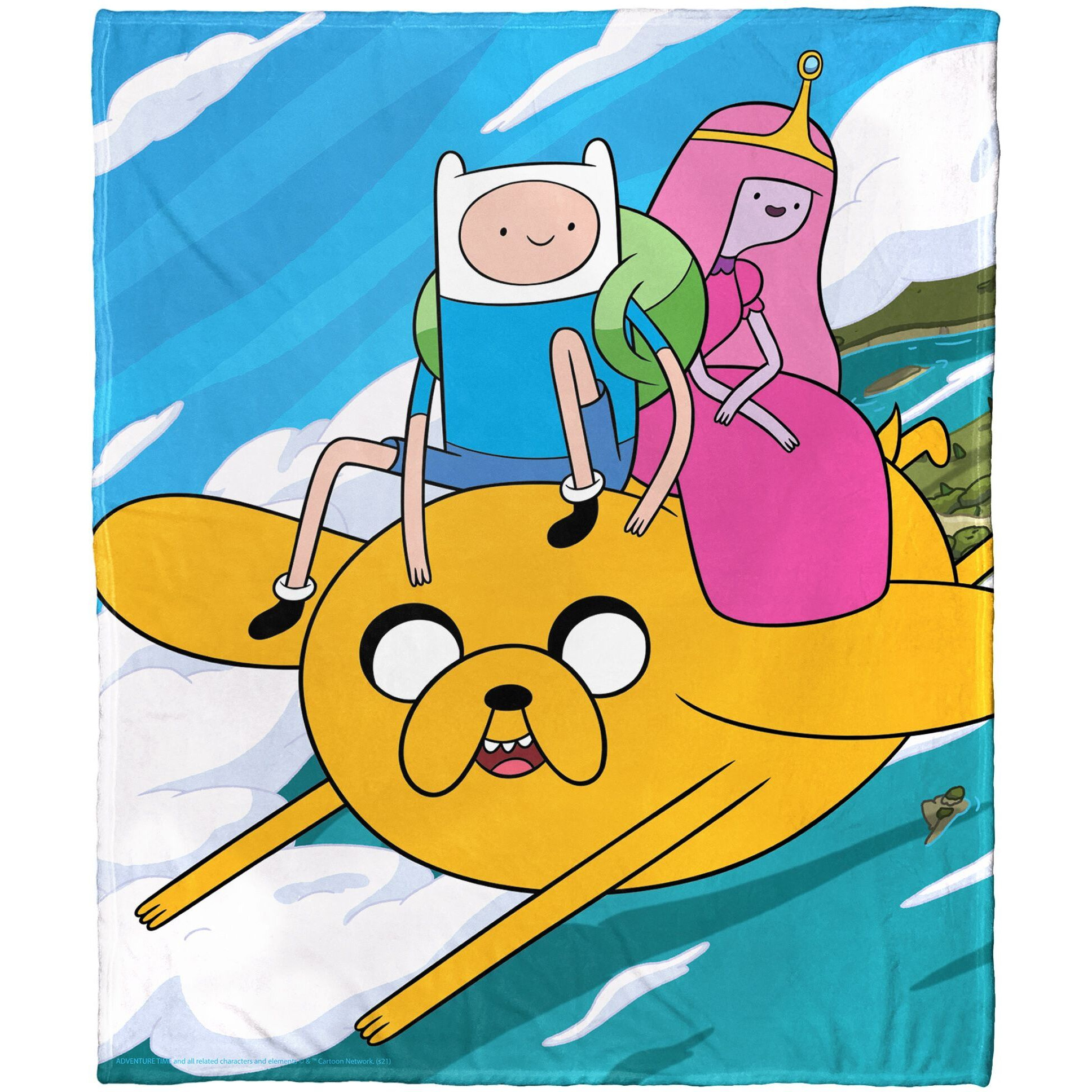 Adventure Time, Magic Ride Aggretsuko Comics Silk Touch Throw Blanket, 50" x 60"(D0102HAR62A.)