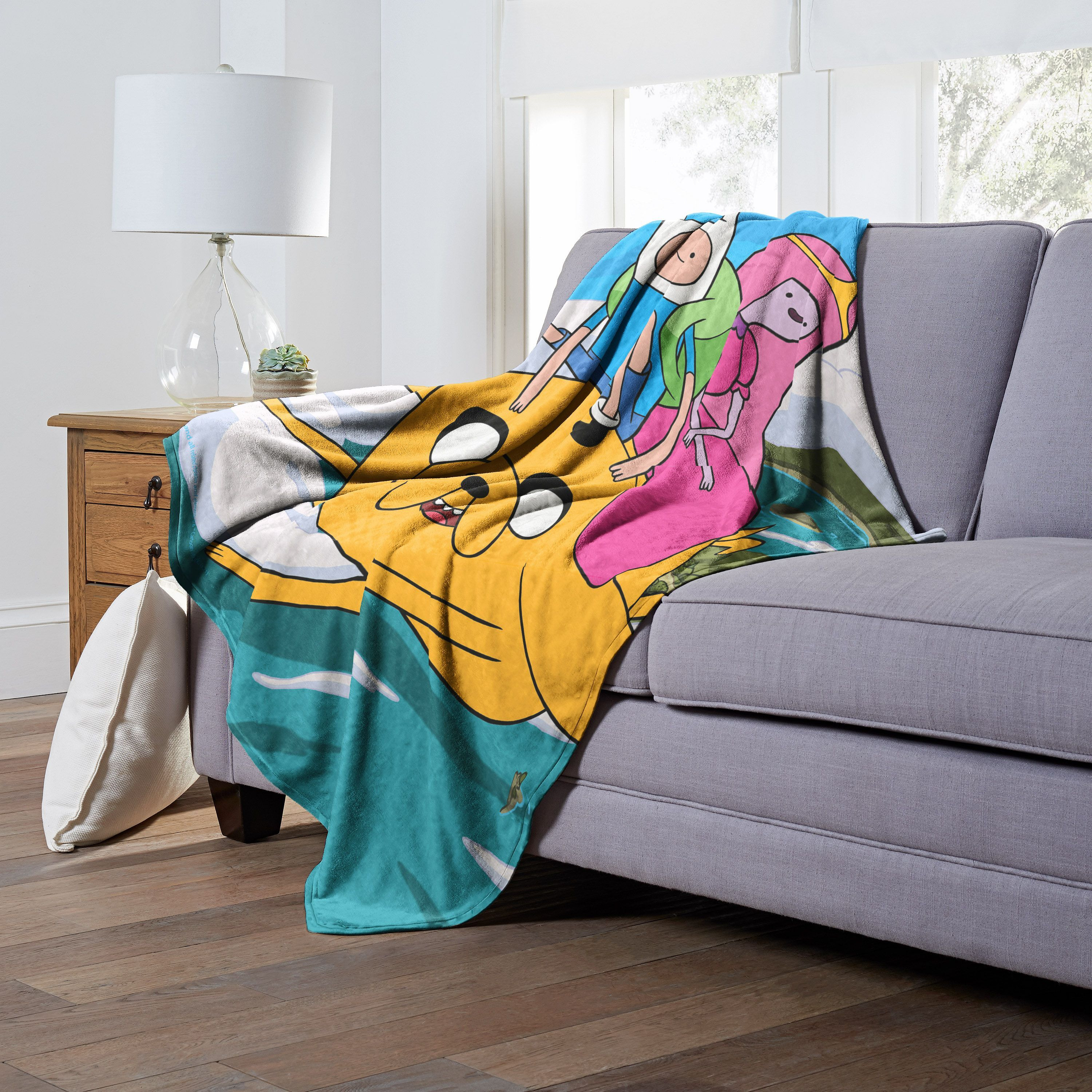 Adventure Time, Magic Ride Aggretsuko Comics Silk Touch Throw Blanket, 50" x 60"(D0102HAR62A.)