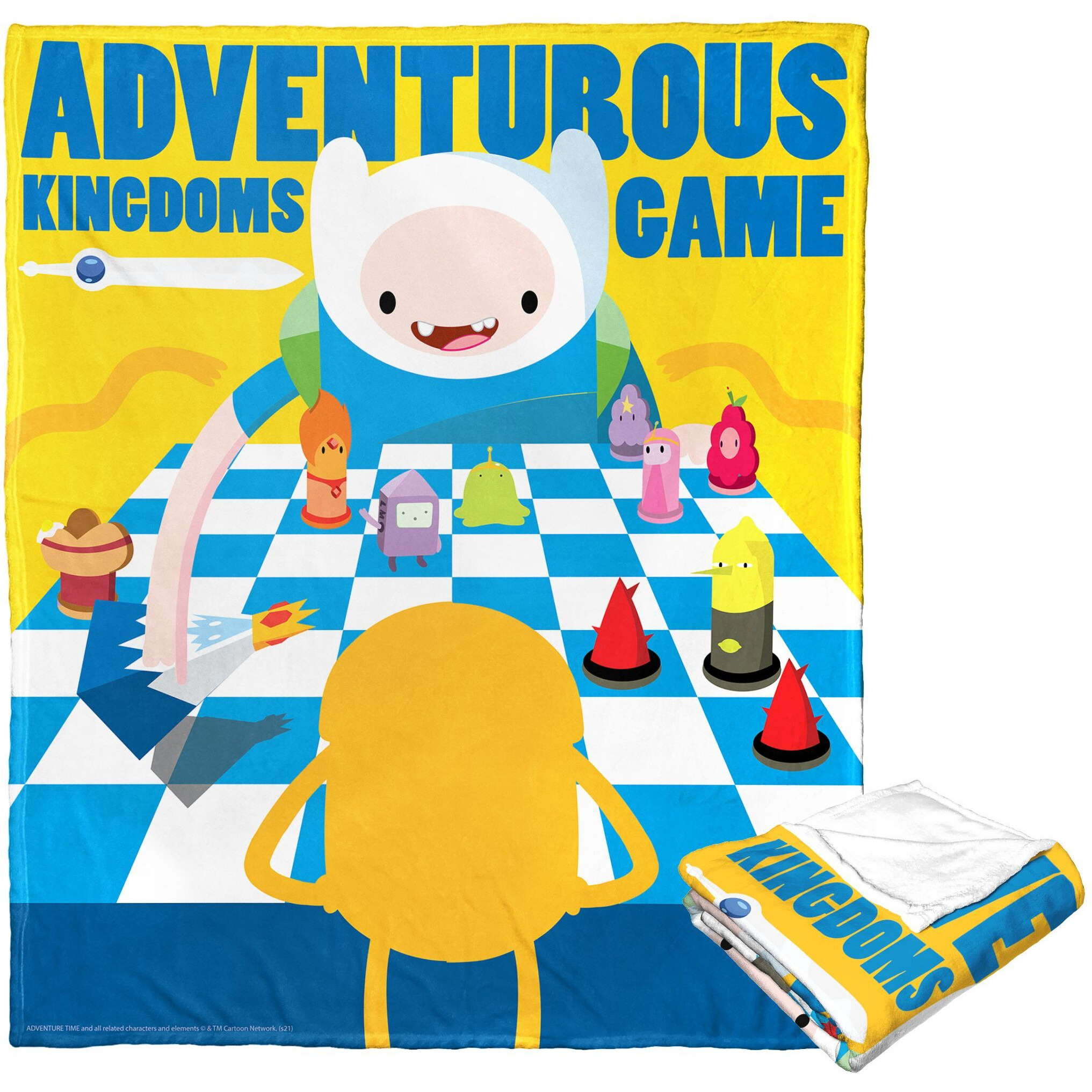 Adventure Time, Adventurous Kingdoms Aggretsuko Comics Silk Touch Throw Blanket, 50" x 60"(D0102HAR69W.)