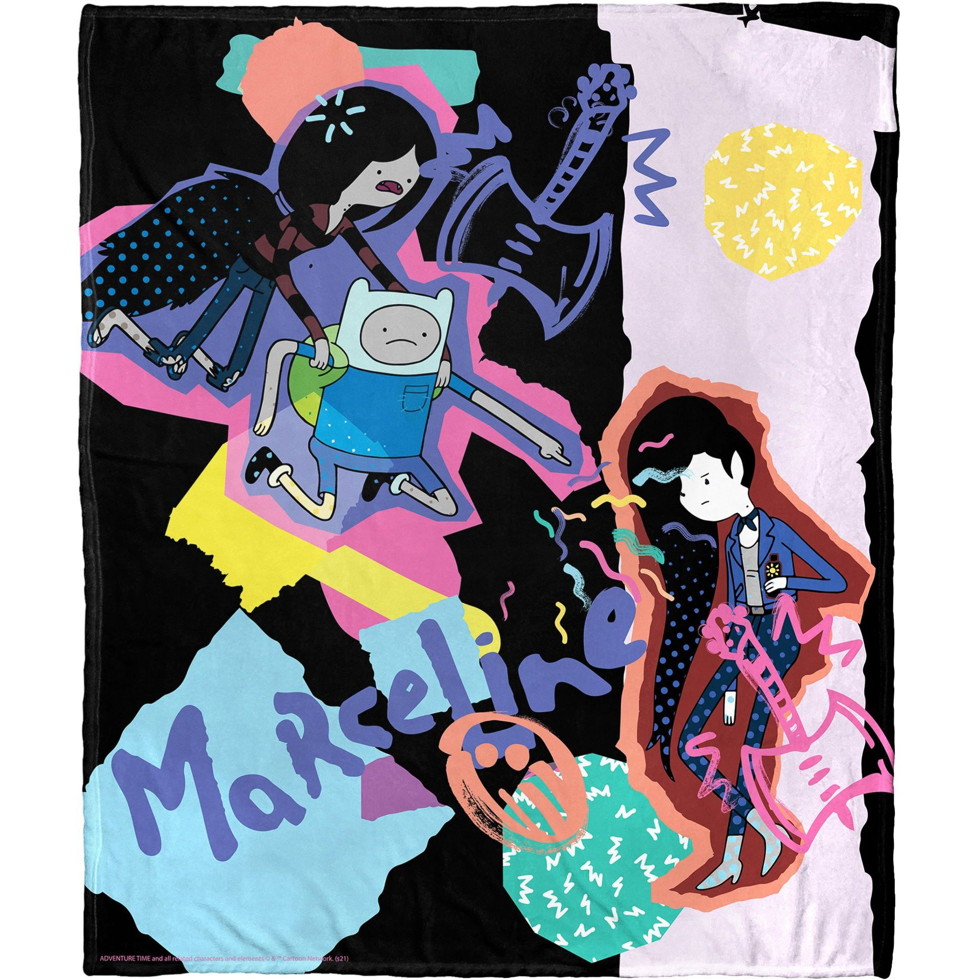 Adventure Time, Paper Marceline Aggretsuko Comics Silk Touch Throw Blanket, 50" x 60"(D0102HAR62V.)