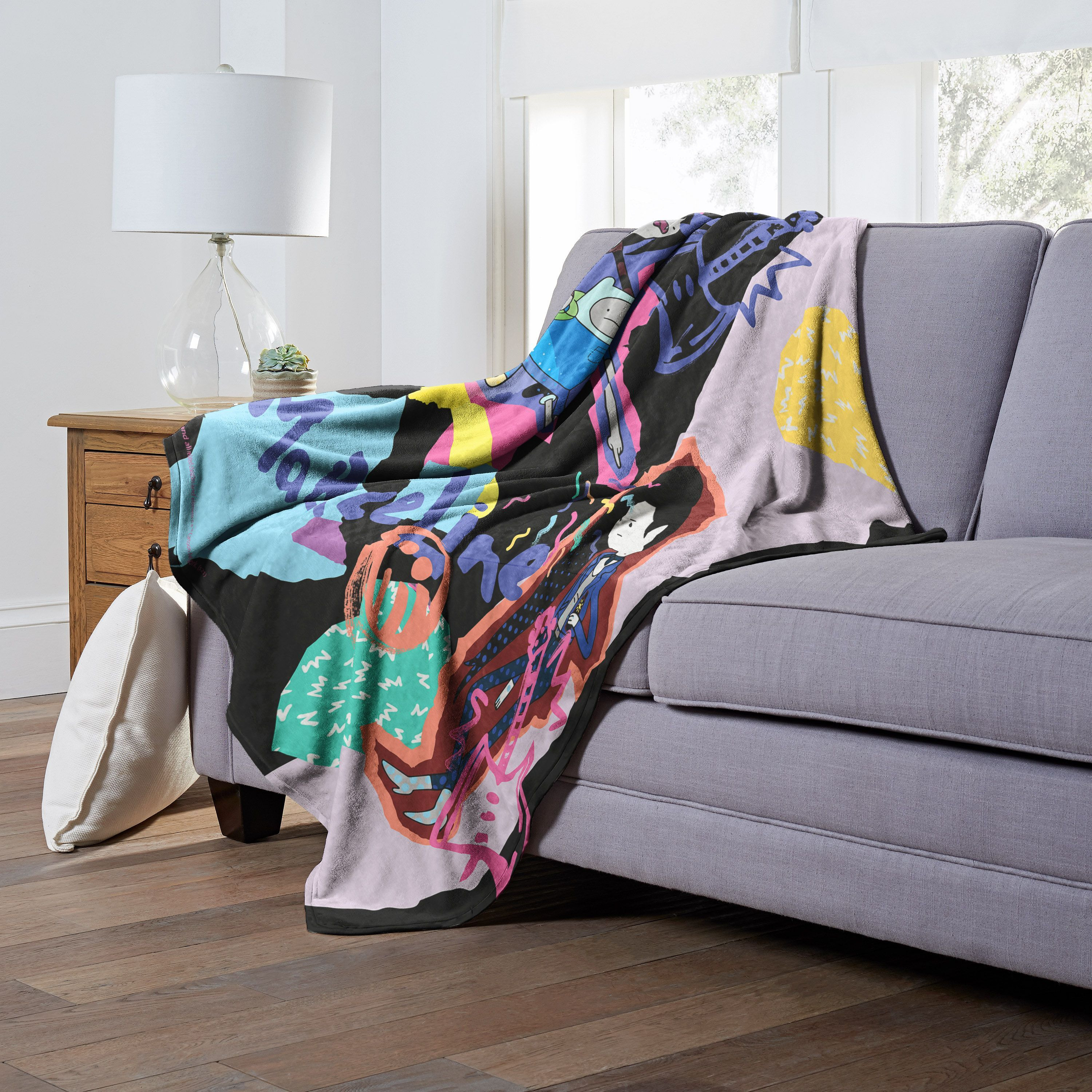 Adventure Time, Paper Marceline Aggretsuko Comics Silk Touch Throw Blanket, 50" x 60"(D0102HAR62V.)
