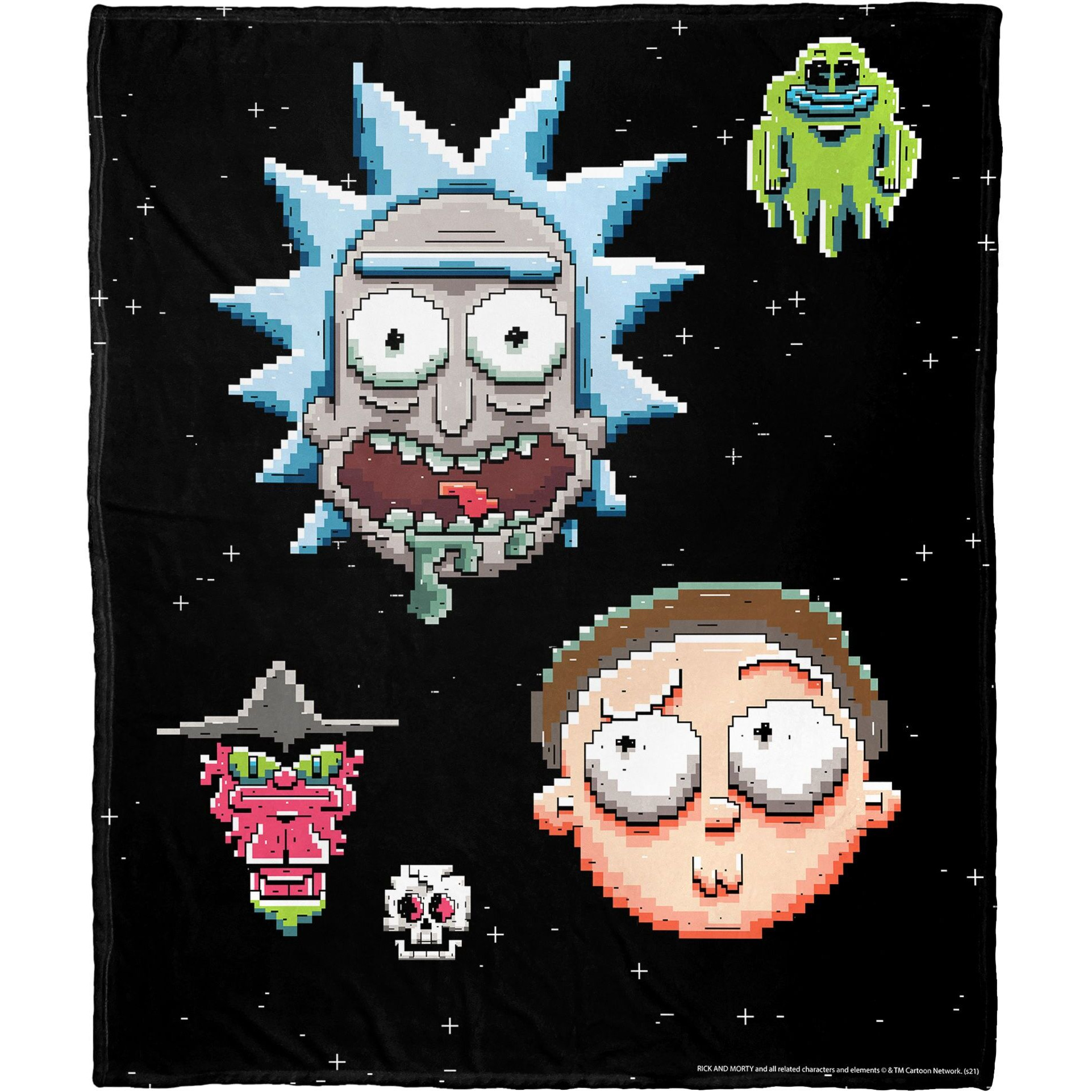 Rick & Morty, Pixelverse Aggretsuko Comics Silk Touch Throw Blanket, 50" x 60"(D0102HARD7G.)