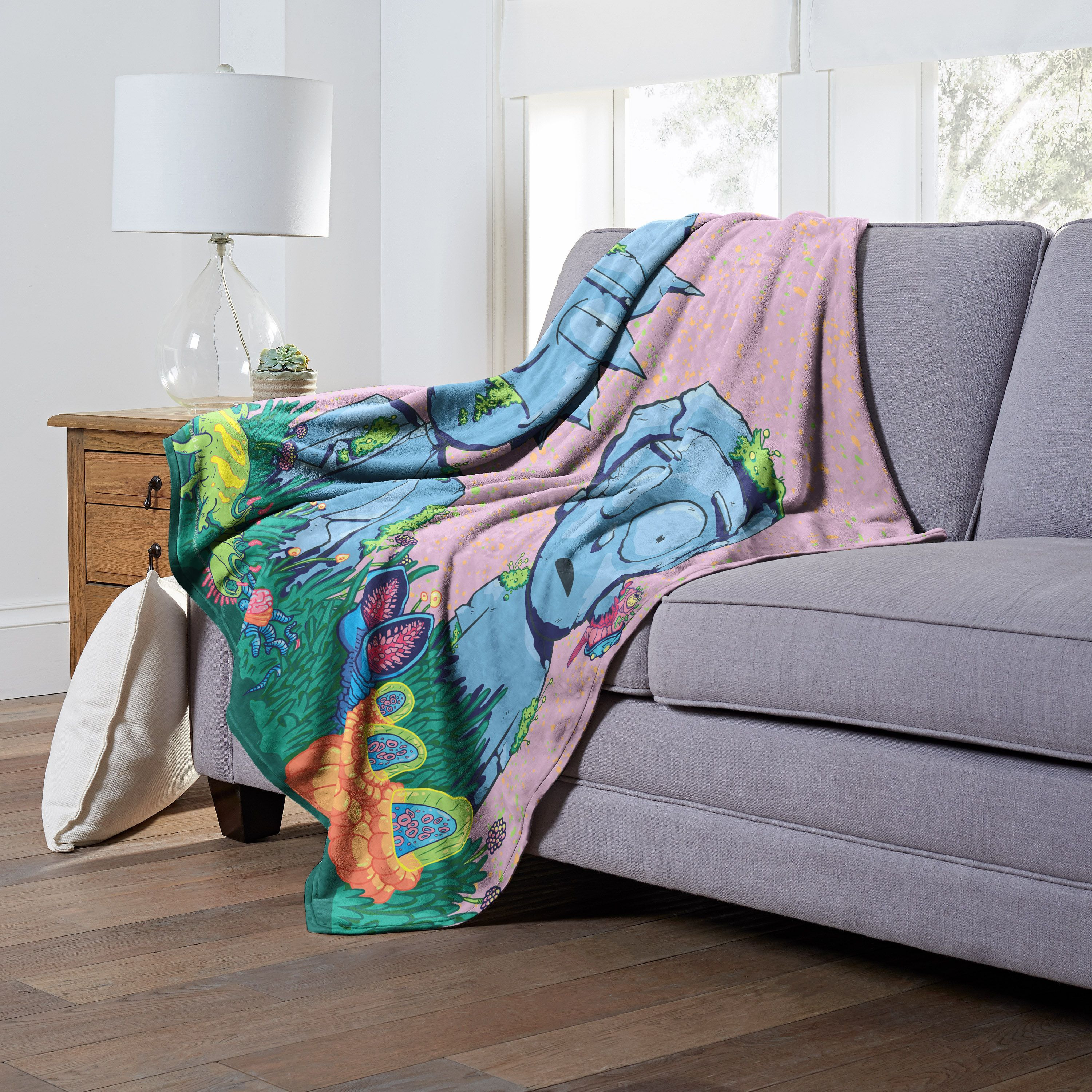 Rick & Morty, Made of Stone Aggretsuko Comics Silk Touch Throw Blanket, 50" x 60"(D0102HARD77.)