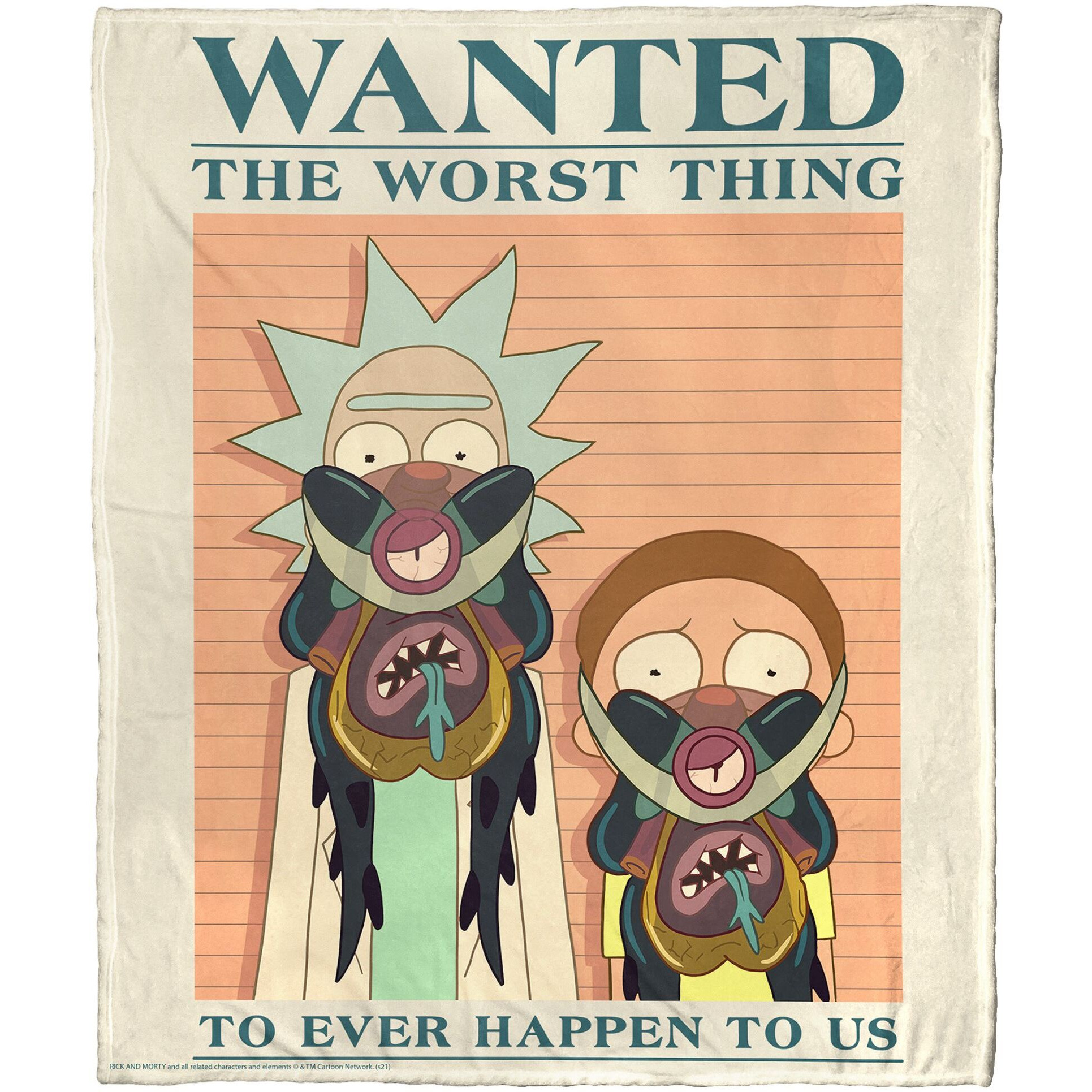 Rick & Morty, The Worst Thing Aggretsuko Comics Silk Touch Throw Blanket, 50" x 60"(D0102HARD5W.)