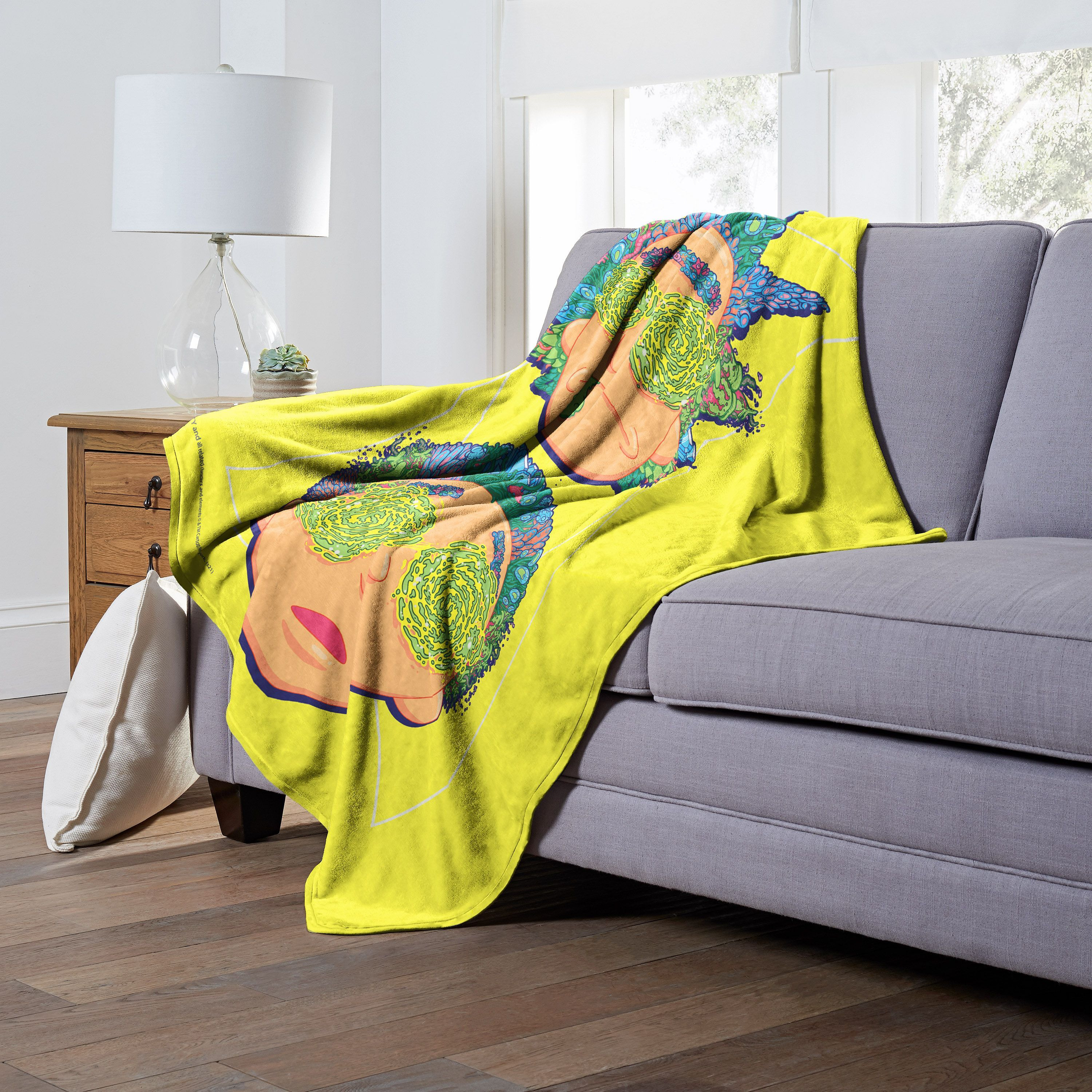 Rick & Morty, Hold On Aggretsuko Comics Silk Touch Throw Blanket, 50" x 60"(D0102HARDXV.)
