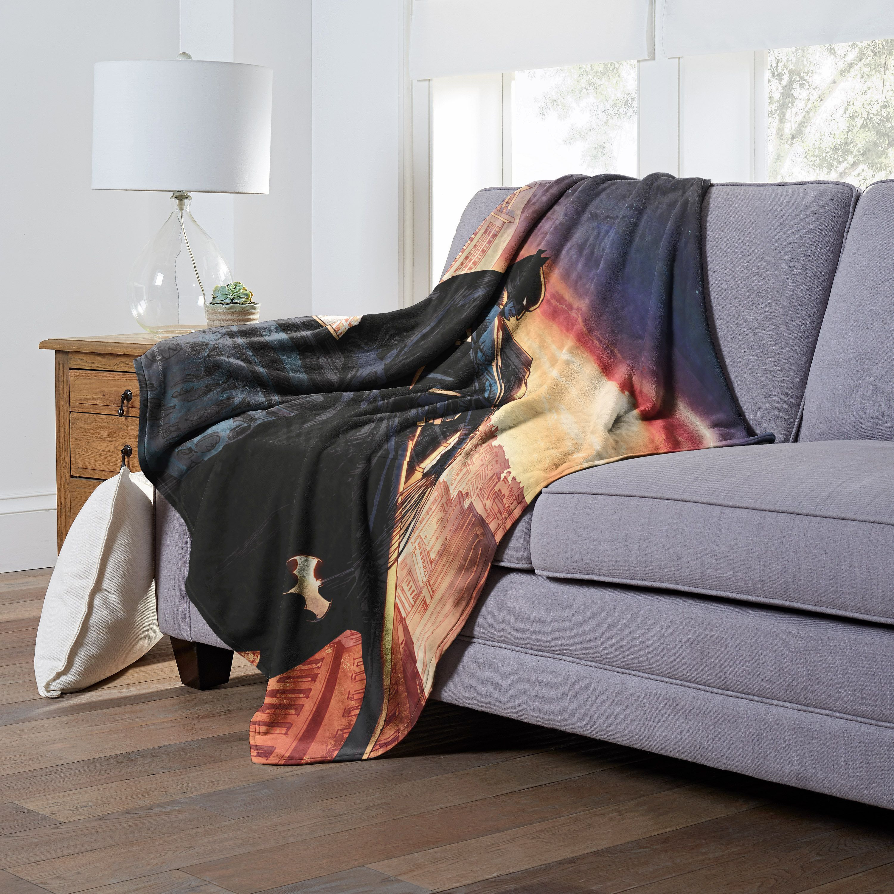 Batman Knight Watch Aggretsuko comics Silk Touch Throw Blanket 50 x 60(D0102HAR6Pg)