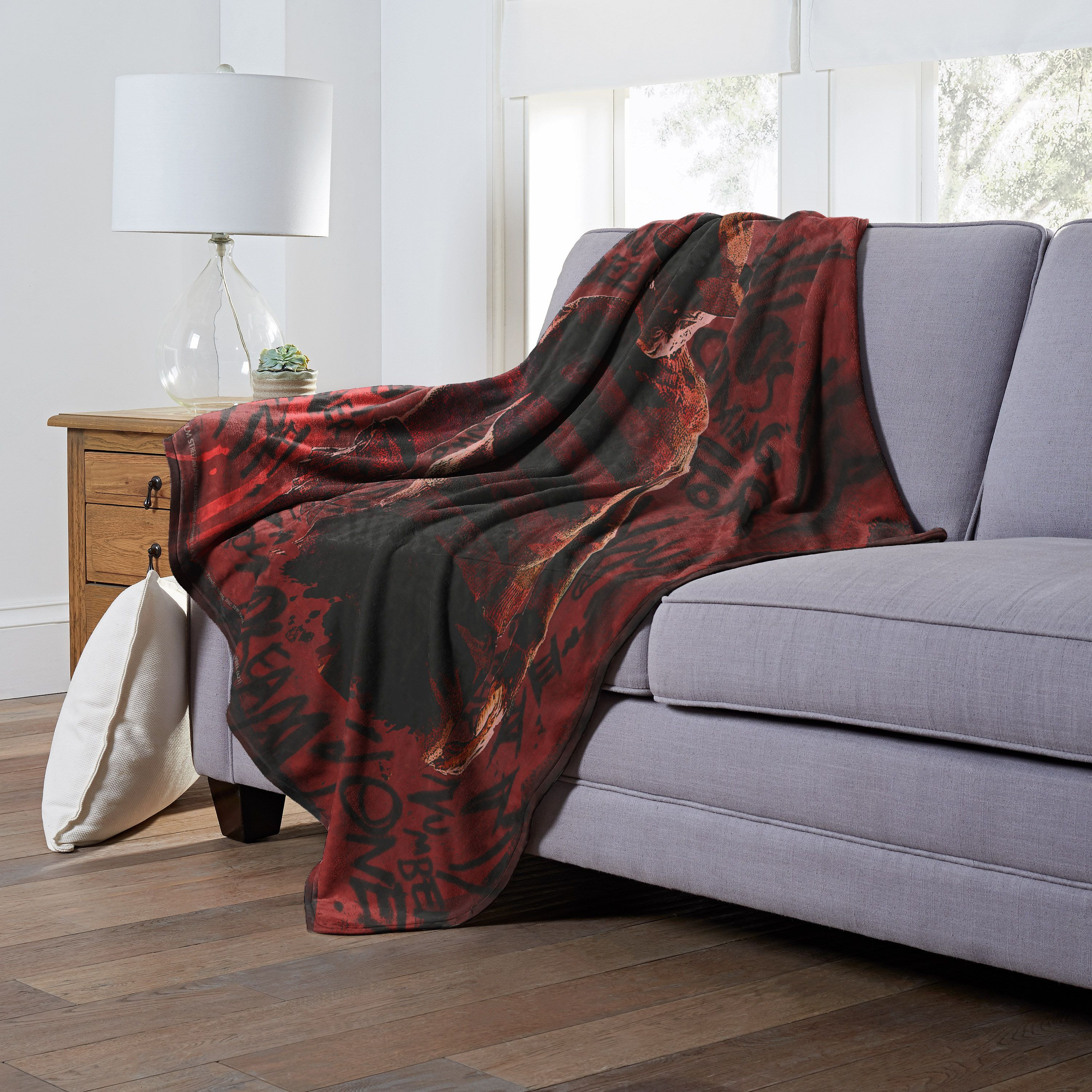 Nightmare on Elm Street, Freddy's Claw Aggretsuko Comics Silk Touch Throw Blanket, 50" x 60"(D0102HARDNV.)