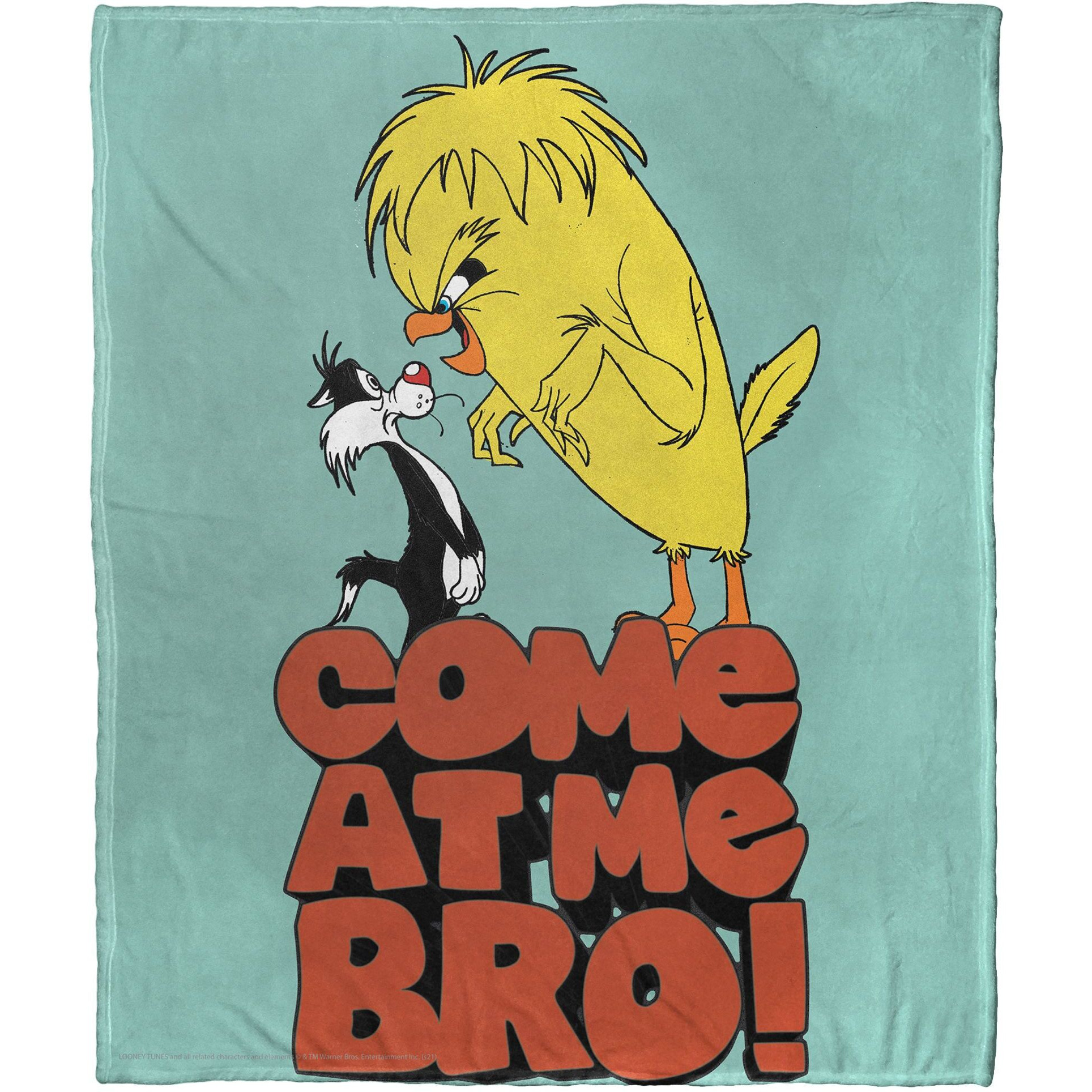 Looney Tunes, Come at Me Bro Aggretsuko Comics Silk Touch Throw Blanket, 50" x 60"(D0102HARY8W.)