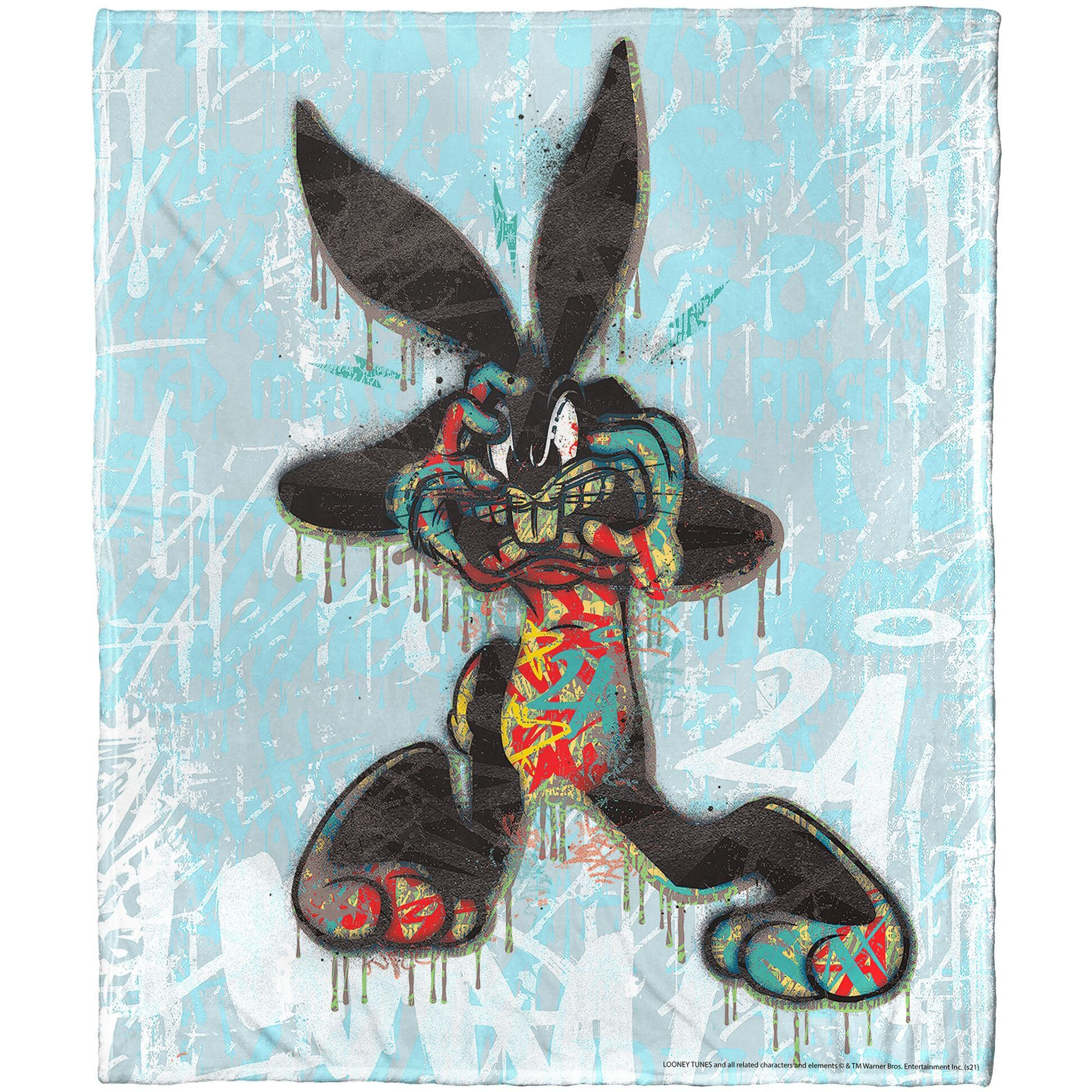 Looney Tunes, Crazy Bugs Aggretsuko Comics Silk Touch Throw Blanket, 50" x 60"(D0102HARYW7.)