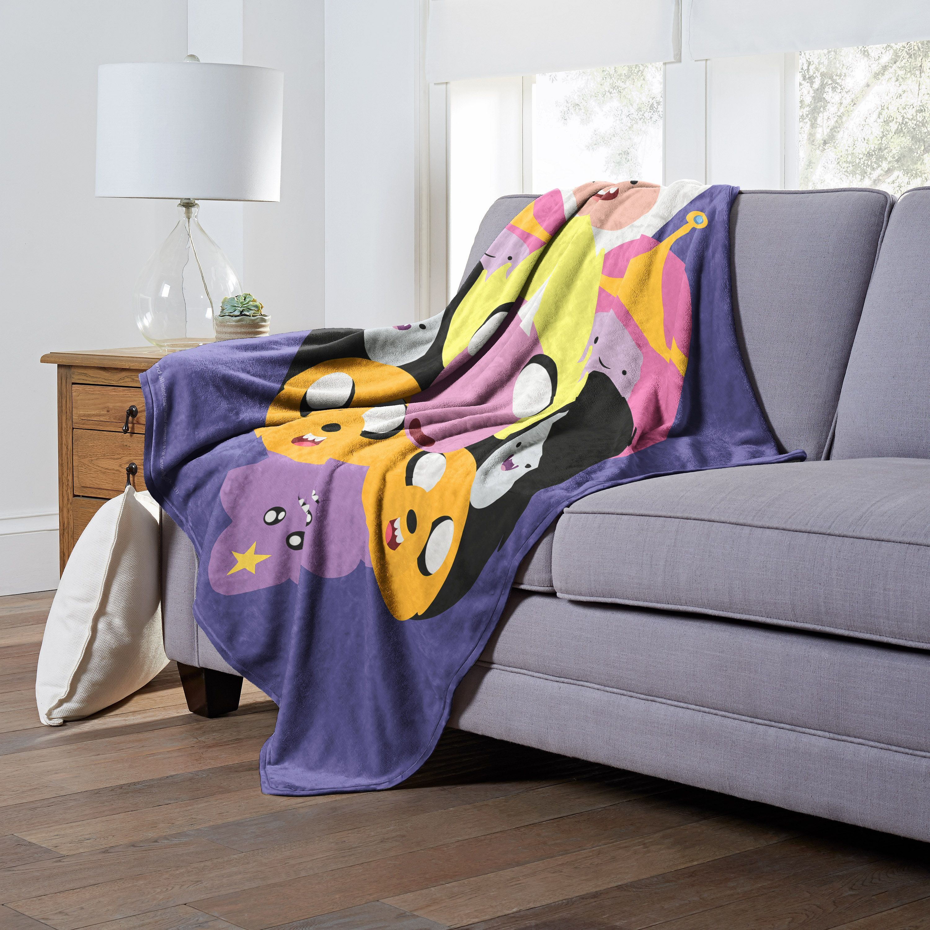 Adventure Time, Crazy Split Aggretsuko Comics Silk Touch Throw Blanket, 50" x 60"(D0102HAR6IY.)