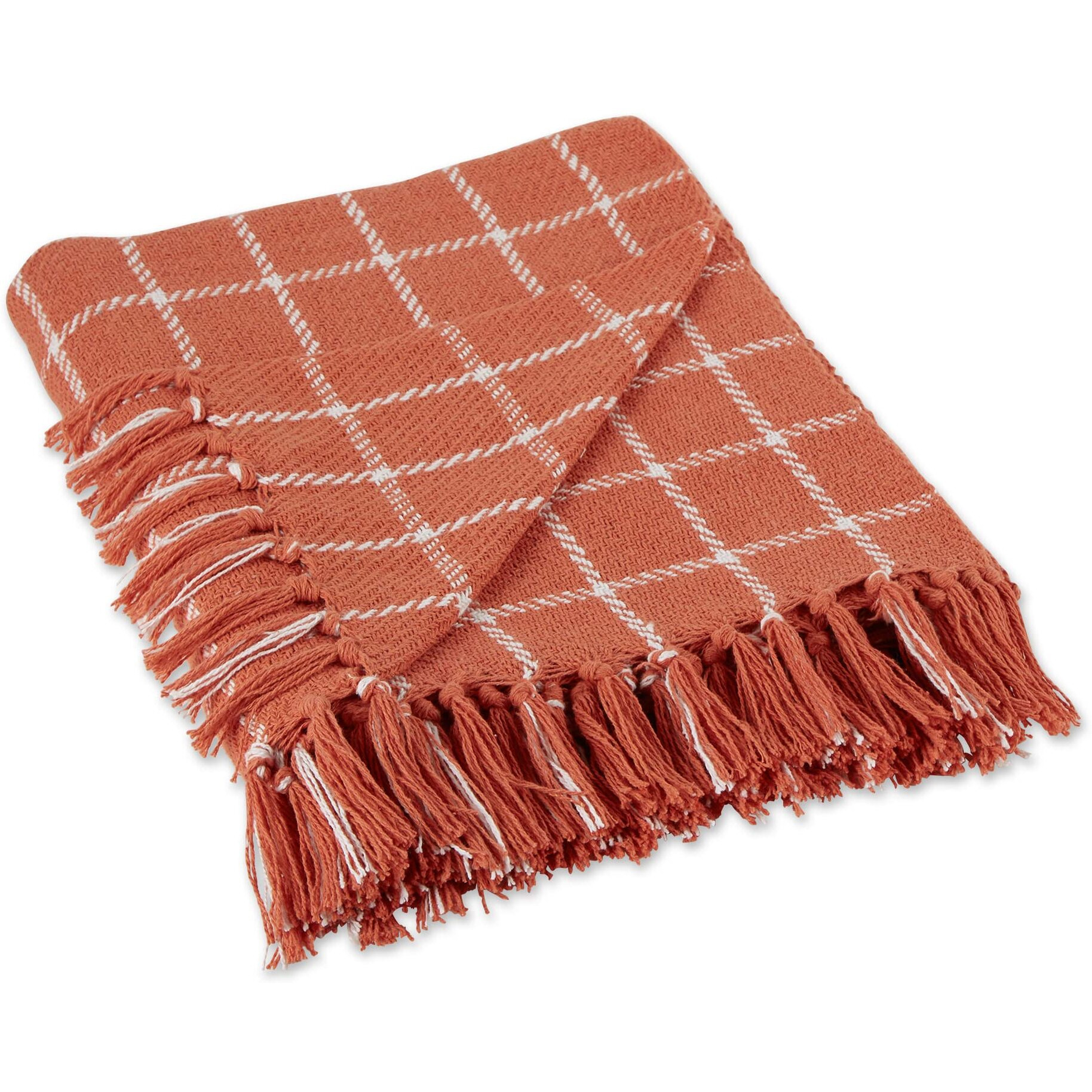SPICE CHECKED PLAID THROW
