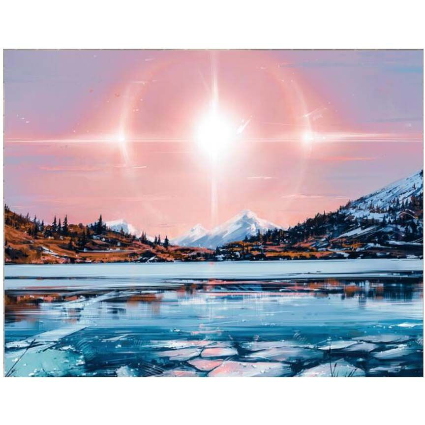Sunrise Backdrop Tapestry Landscape Bedroom Decorative Wall Tapestry Room Bedside Tapestry Painting Wall Art, 43x59 inch